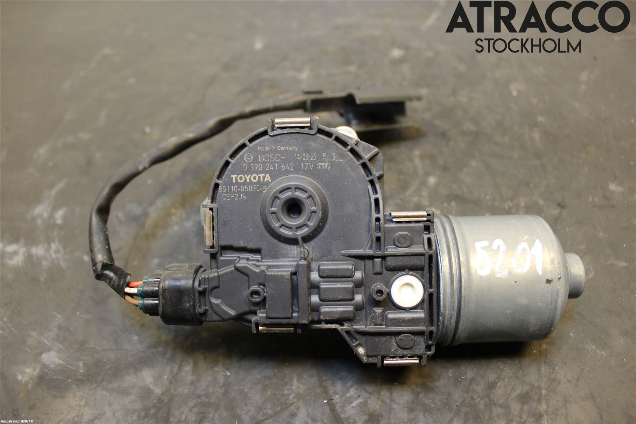 Toyota AVENSIS 09-15 Torkarmotor Vindruta