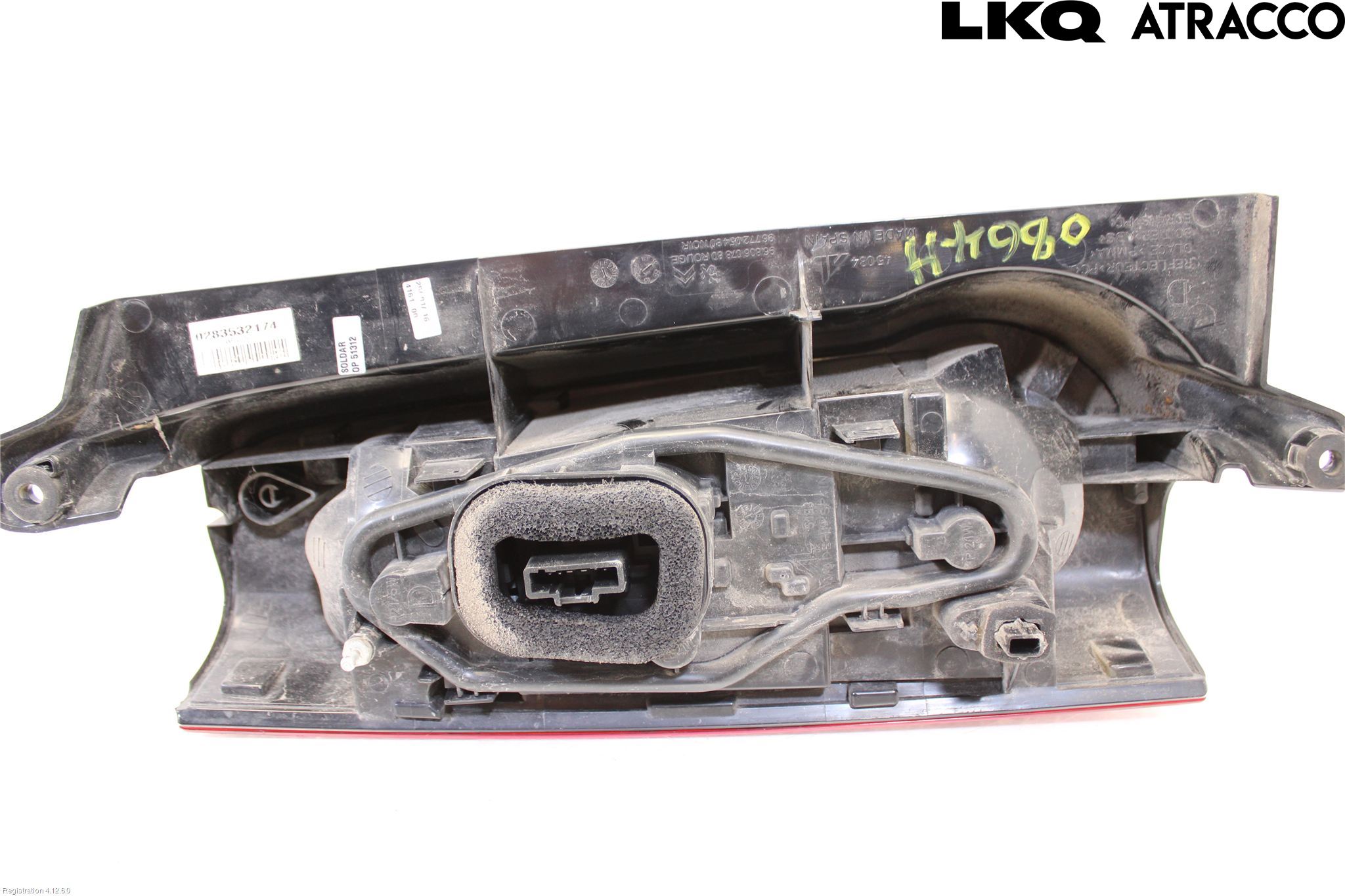 Peugeot PARTNER 16-18 Bakljus Höger