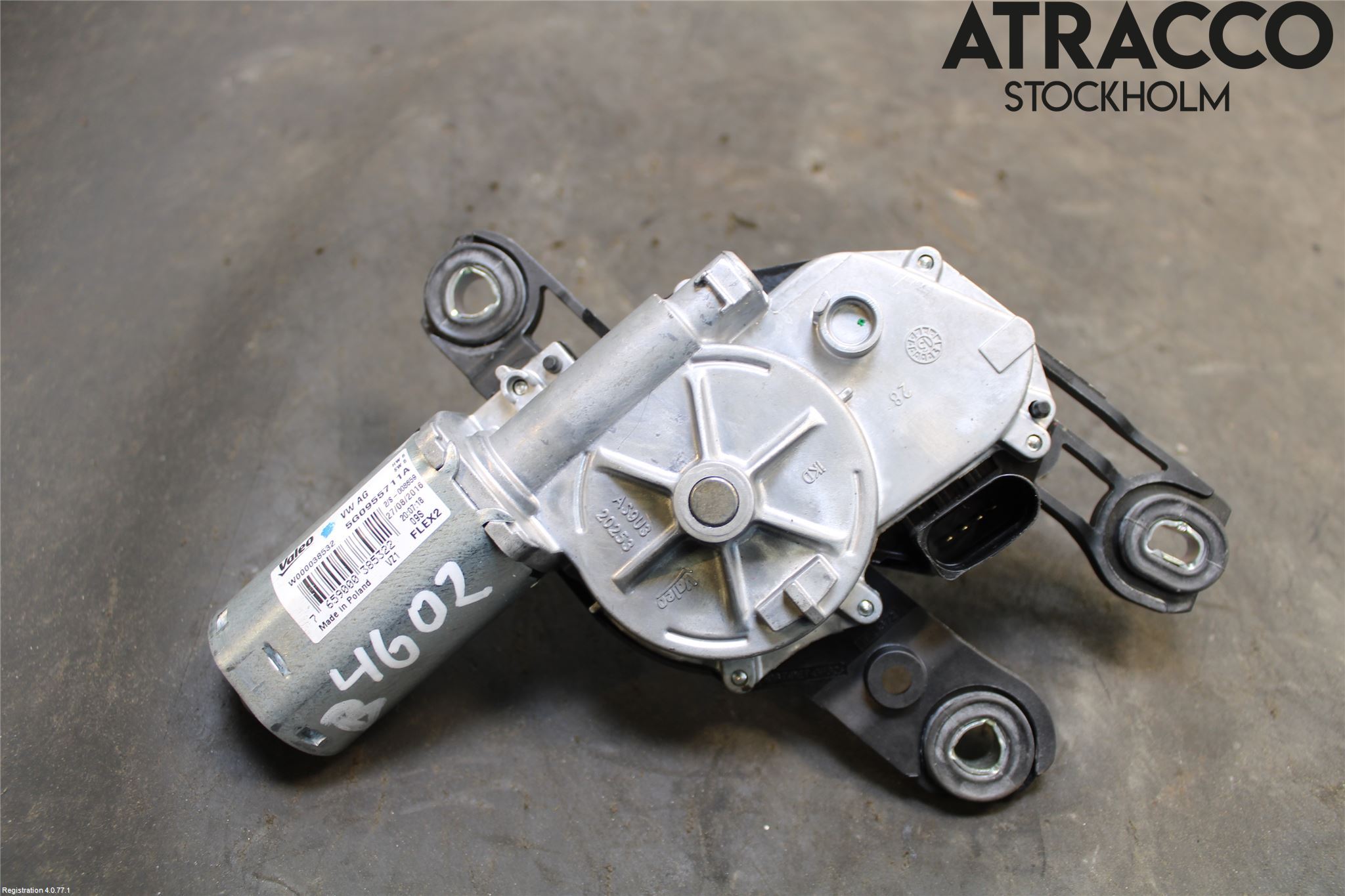Volkswagen VW GOLF / E-GOLF VII 13-20 Torkarmotor Baklucka