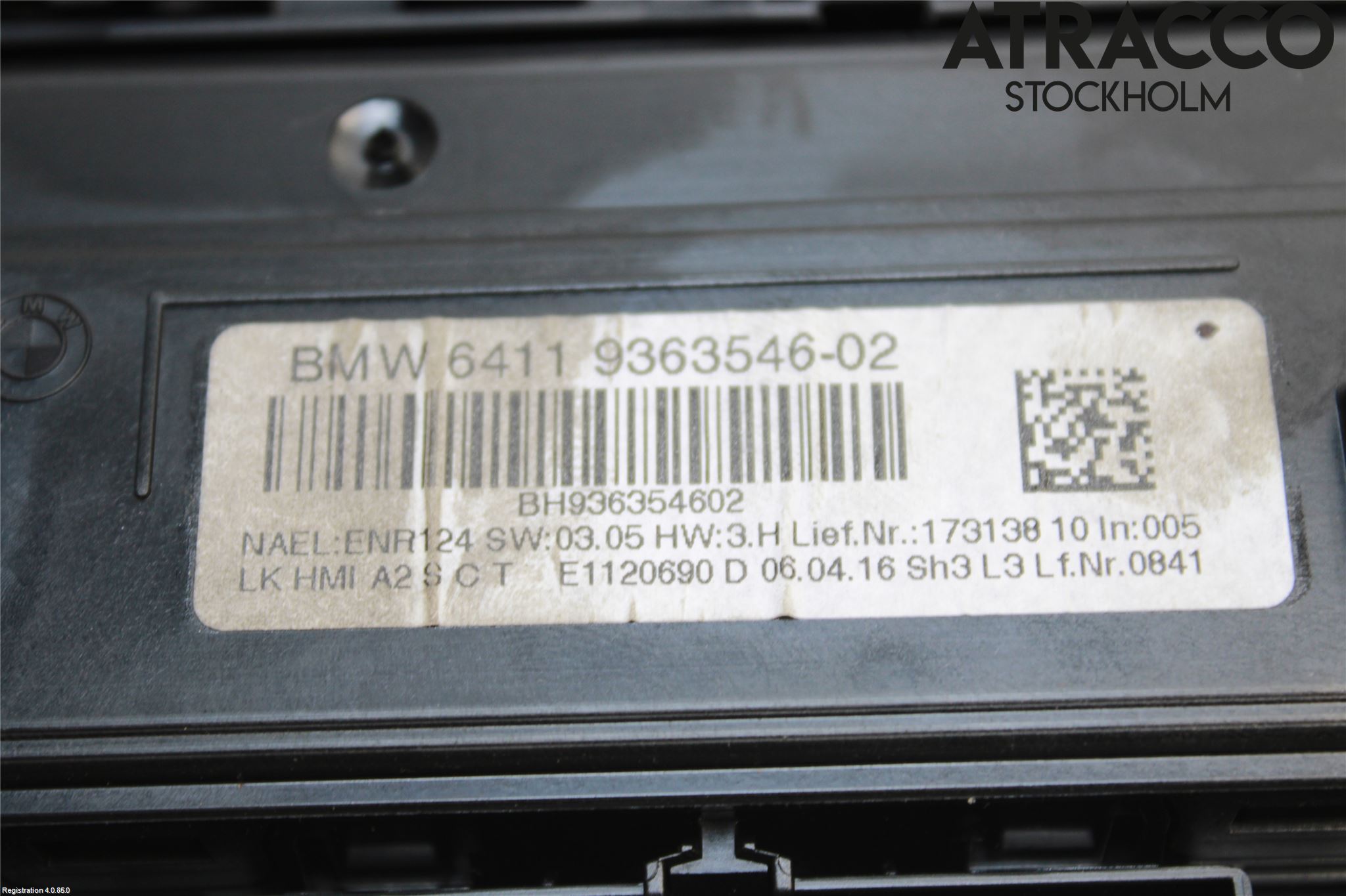 BMW 1 F20/F21 11-19 Ac Styrenhet Ac Manöveren