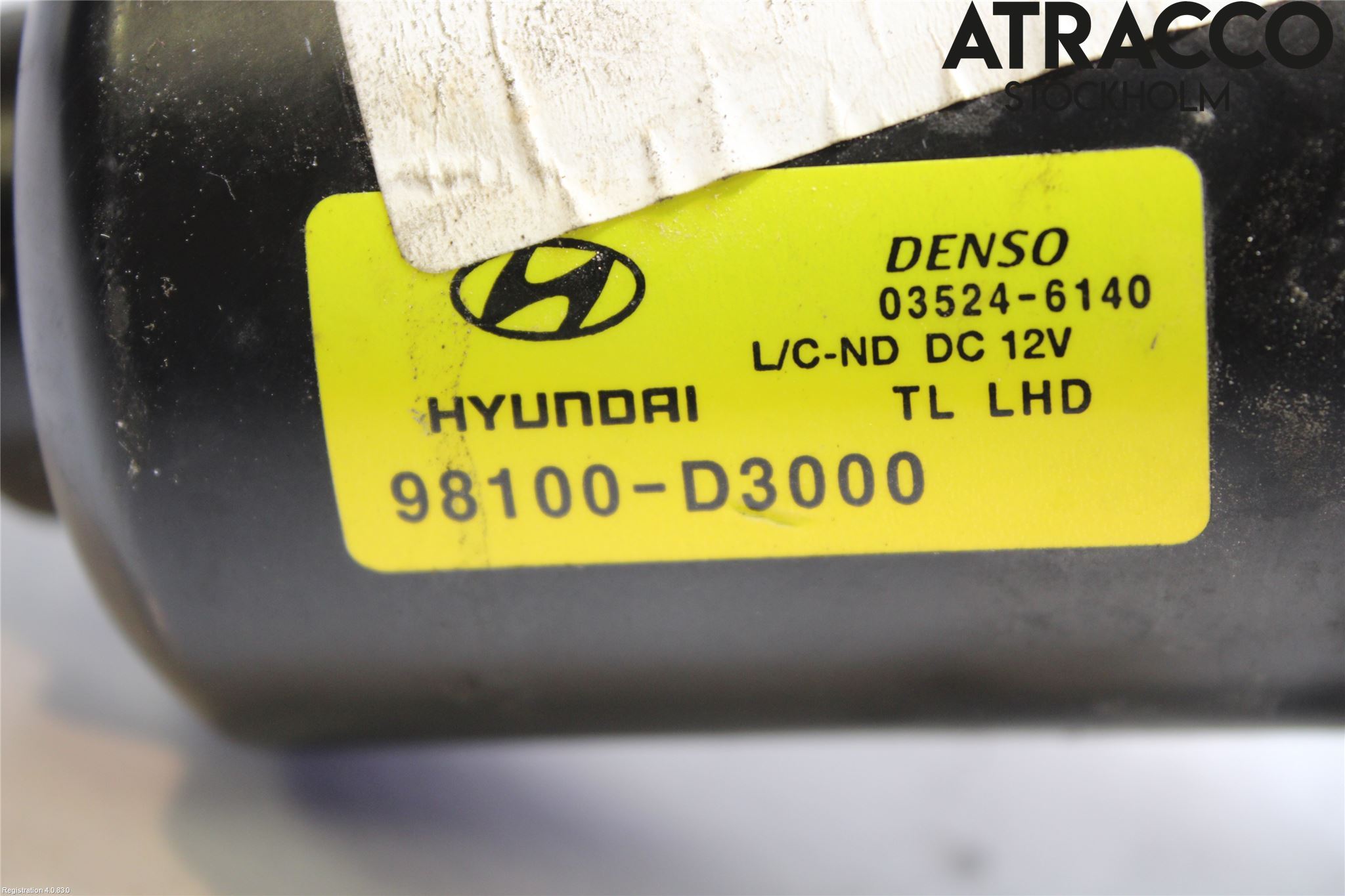 Hyundai TUCSON 05- Torkarmotor Vindruta