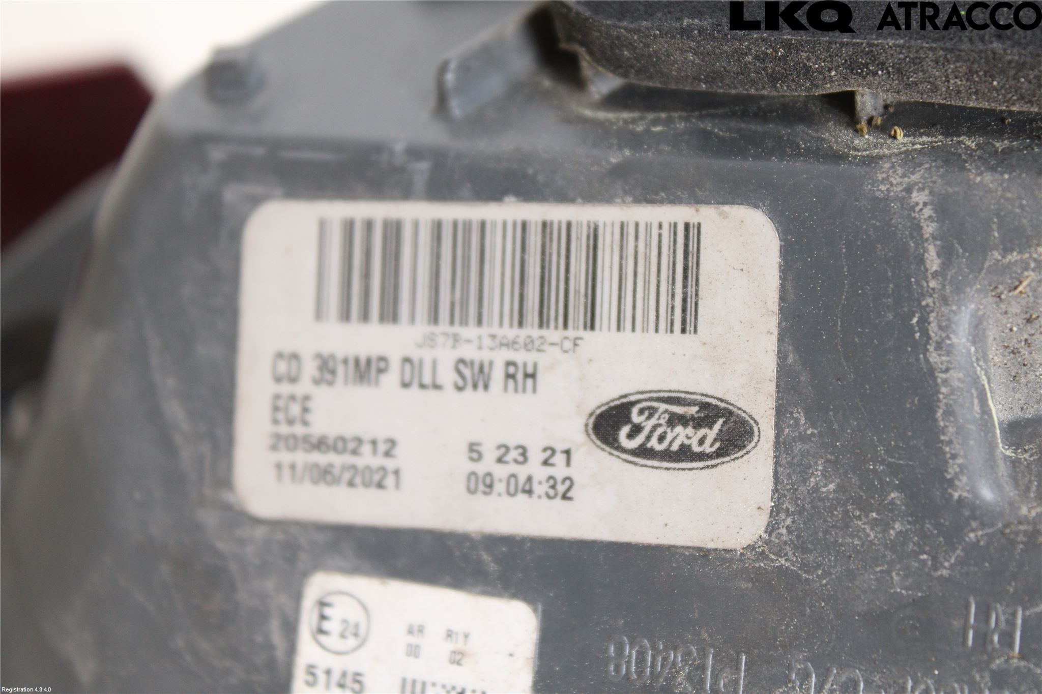 Ford MONDEO 15-22 Bakljus Lucka Hö