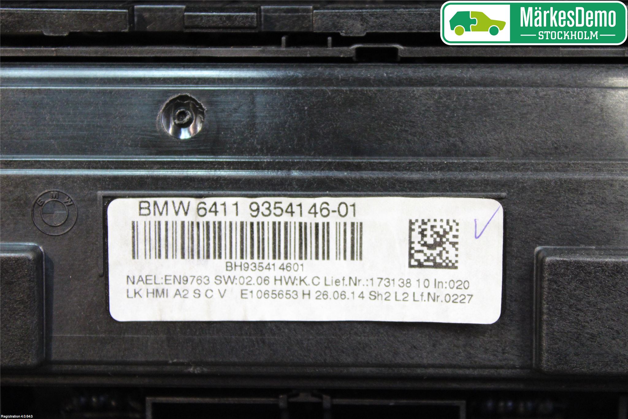 BMW 4 F32/F33/F82/F83 13-20 Ac Styrenhet Ac Manöveren