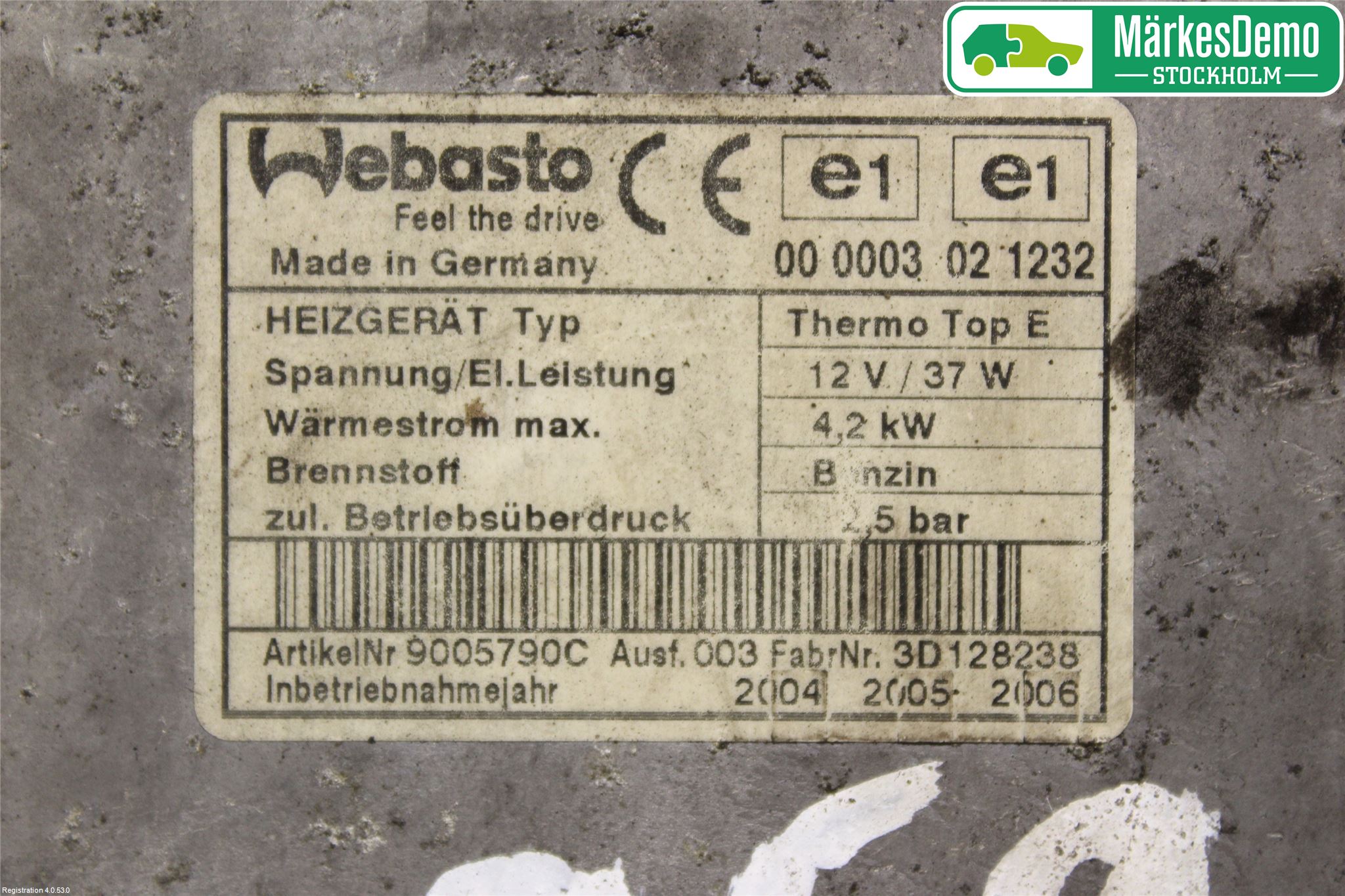 Toyota COROLLA 02-07 Bensinvärmare