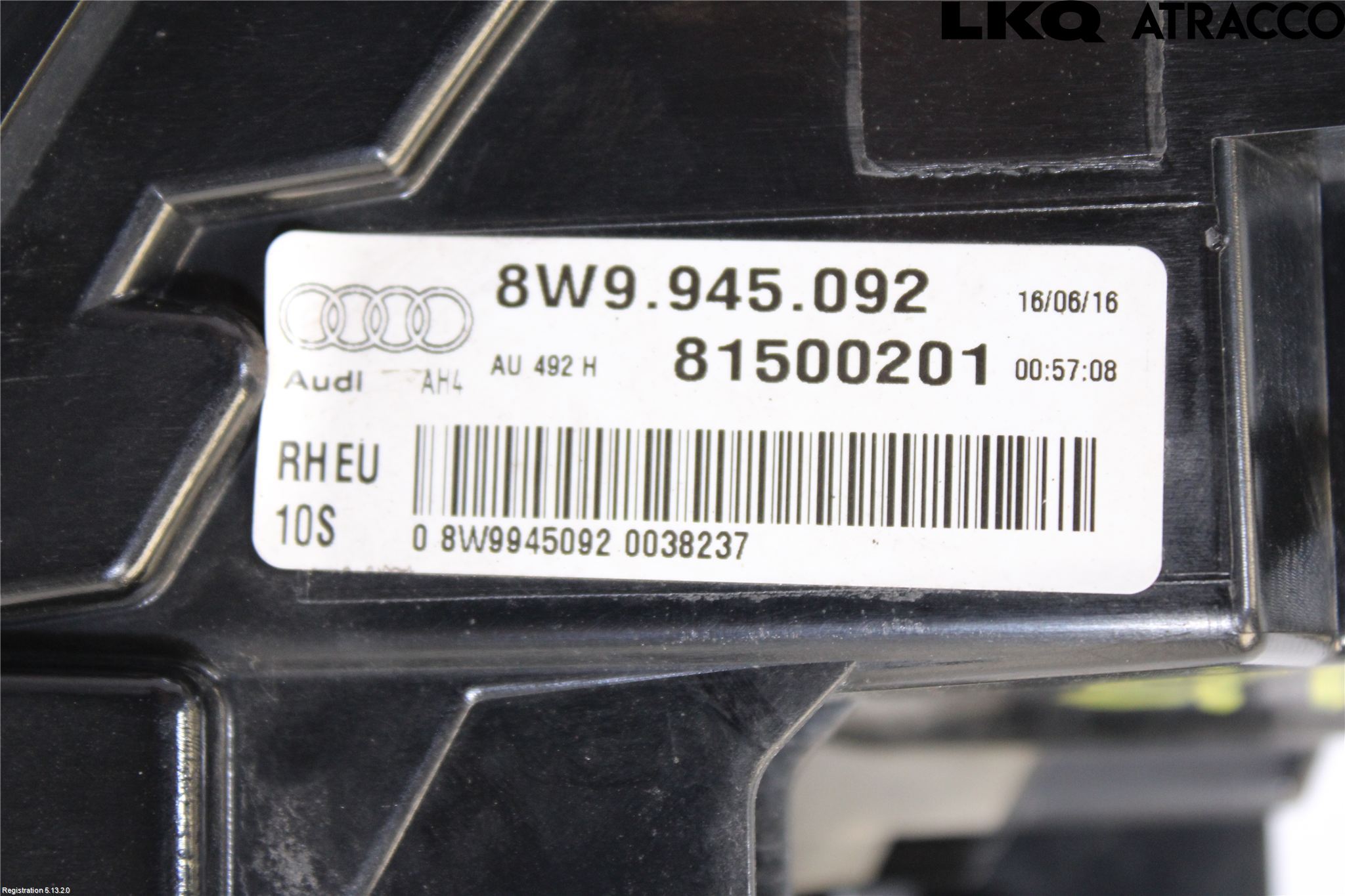 Audi A4/S4 B9 16-19 Bakljus Höger