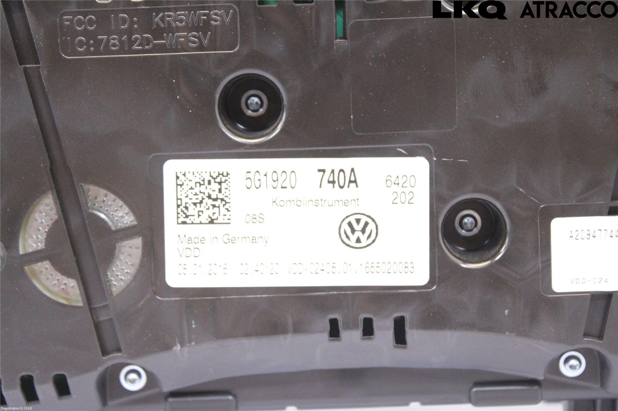 Volkswagen VW GOLF / E-GOLF VII 13-20 Instrument Komb