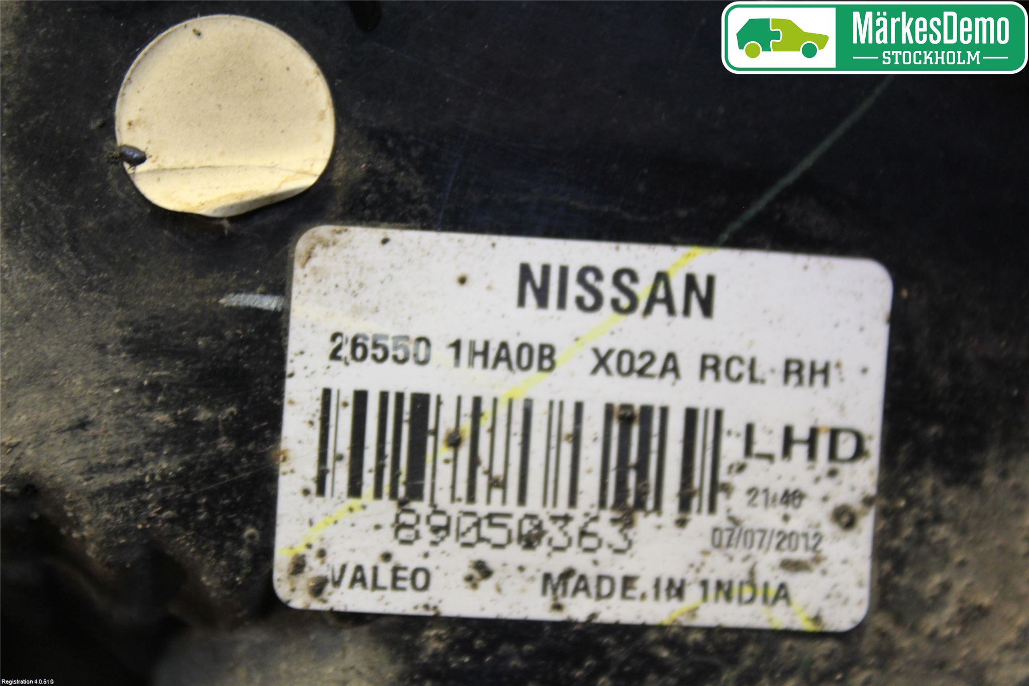 Nissan MICRA 11-16 Bakljus Höger
