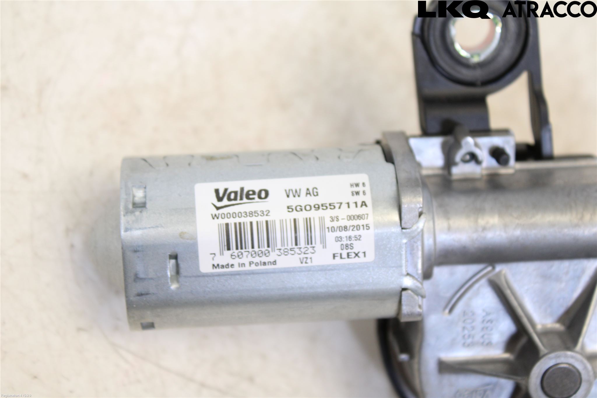 Volkswagen VW PASSAT 15-19 Torkarmotor Baklucka