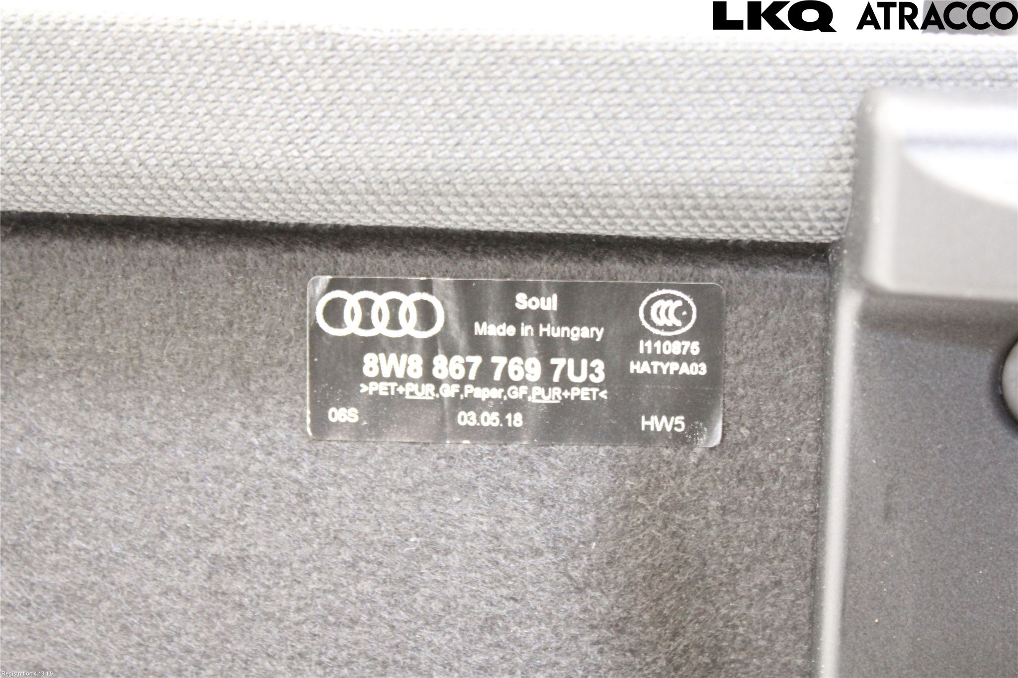 Audi A5 17- Hatthylla
