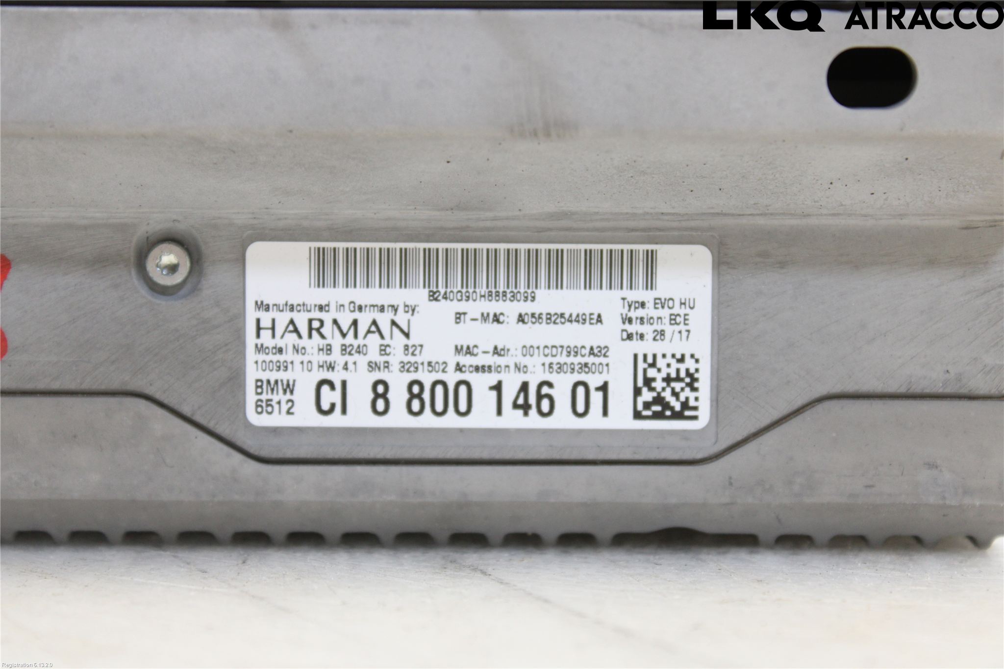 BMW 1 F20/F21 11-19 Cd Radio - Multimediapanel