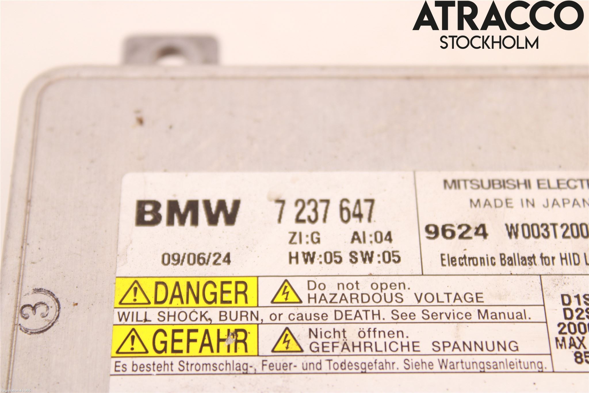 BMW 5 GT F07 09-17 Styrenhet Strålkastare