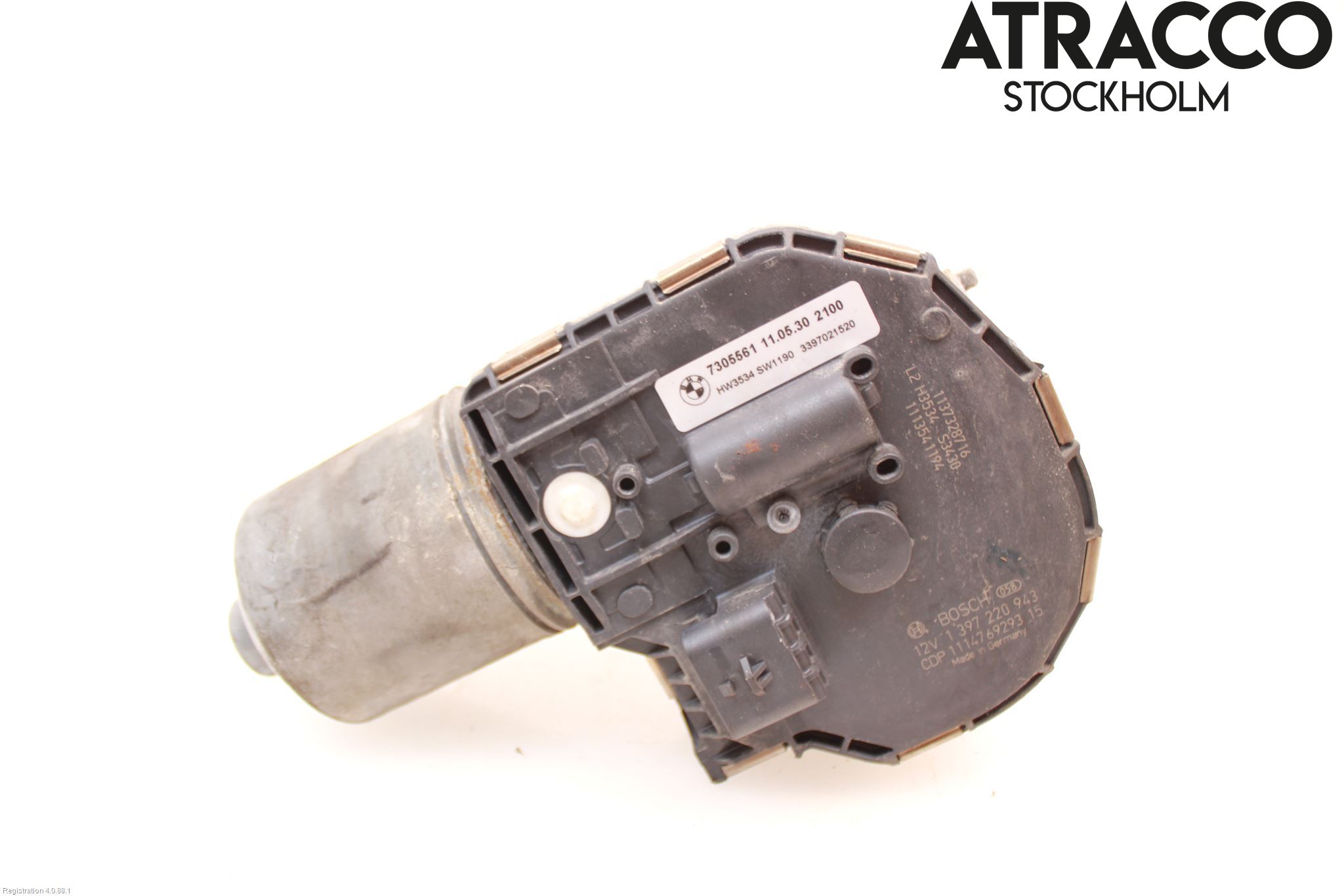BMW 5 F10/F11/F18 09-17 Torkarmotor Vindruta