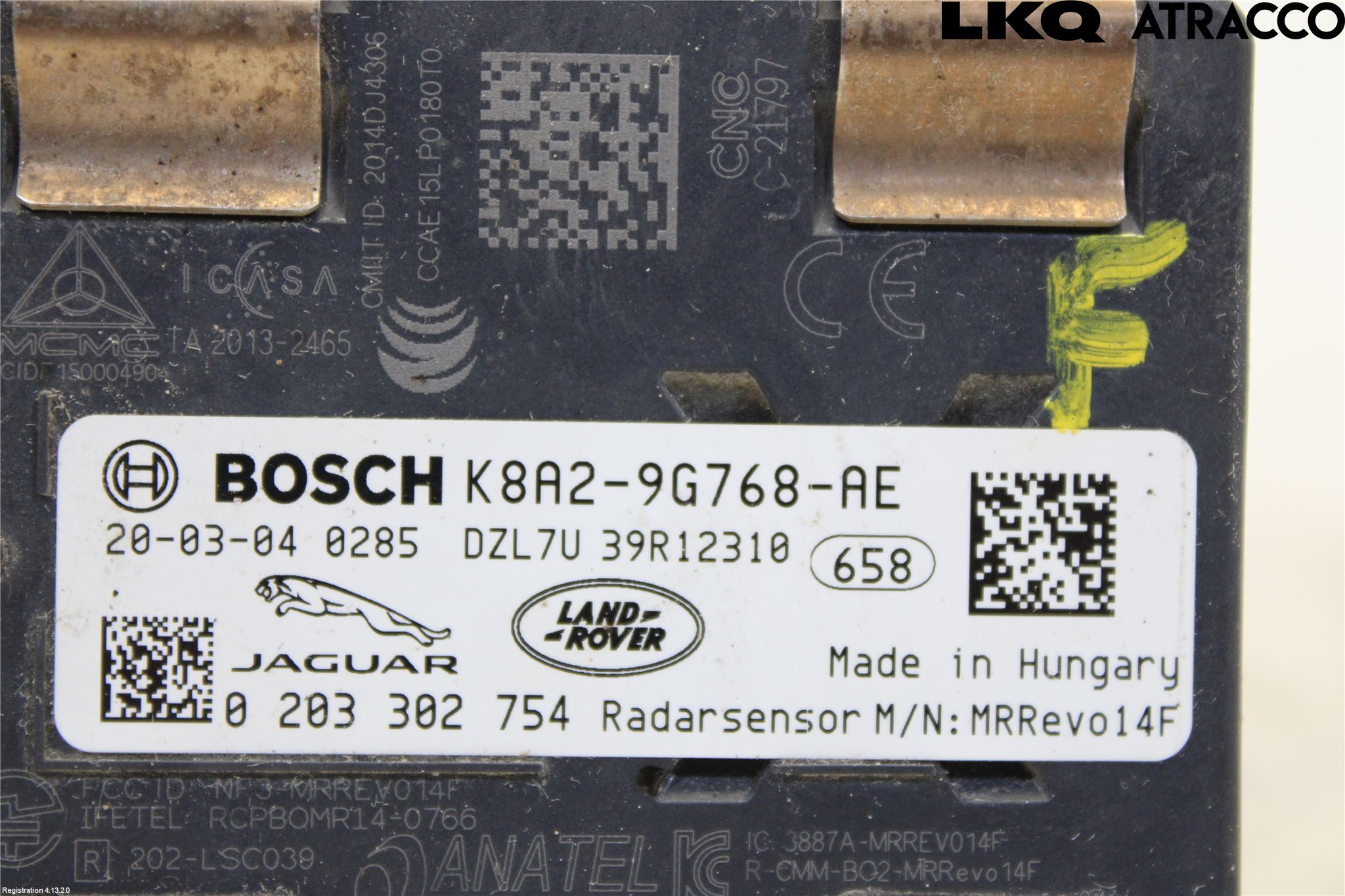 Landrover RANGE ROVER VELAR (L560) 17- Sensor Aktivt Kollisionsskydd