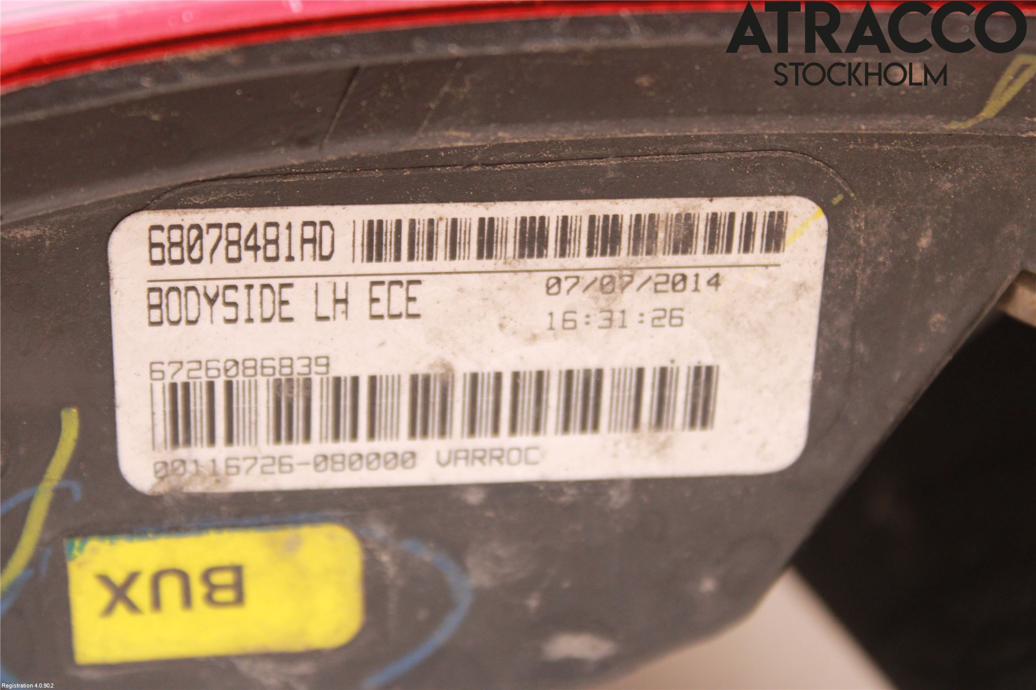 Fiat FREEMONT Bakljus Vänster