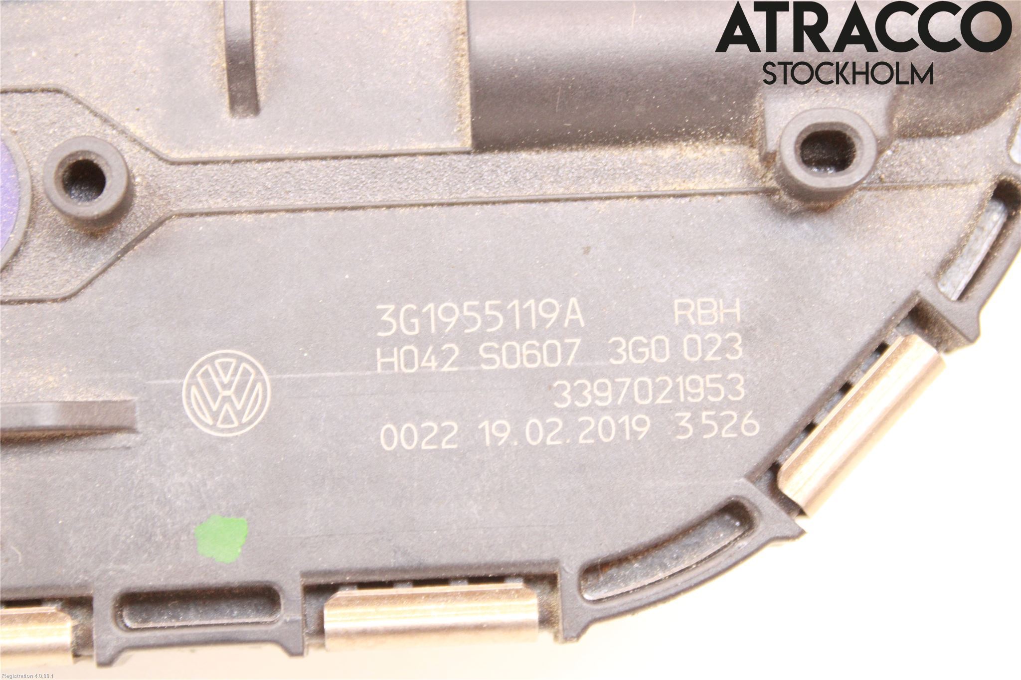 Volkswagen VW PASSAT 15-19 Torkarmotor Vindruta