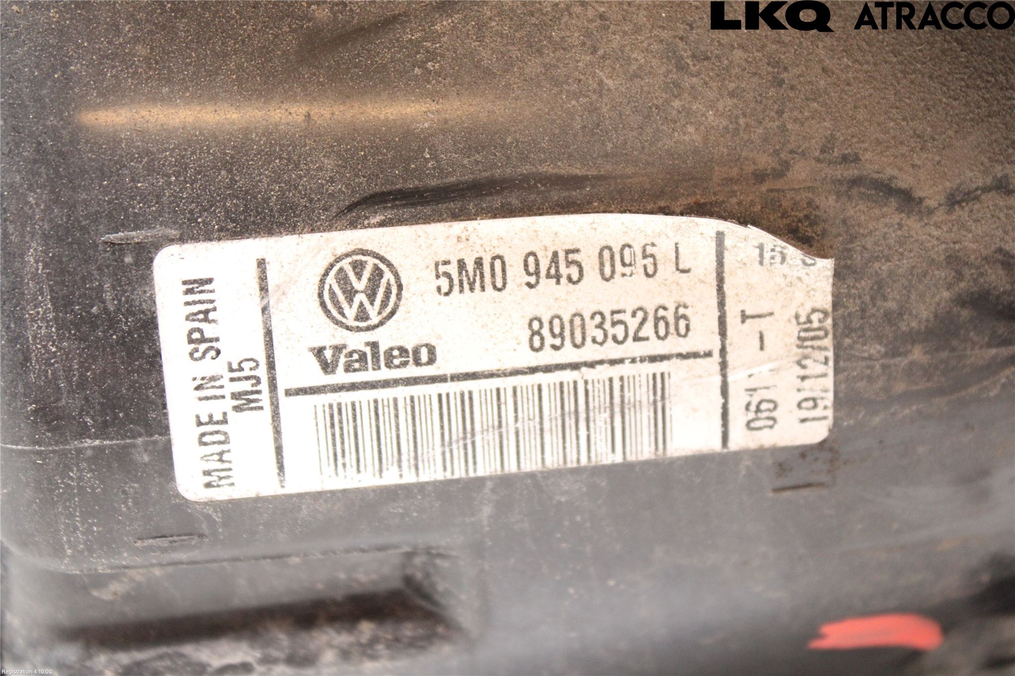Volkswagen VW GOLF PLUS/CROSS GOLF 04-14 Bakljus Höger