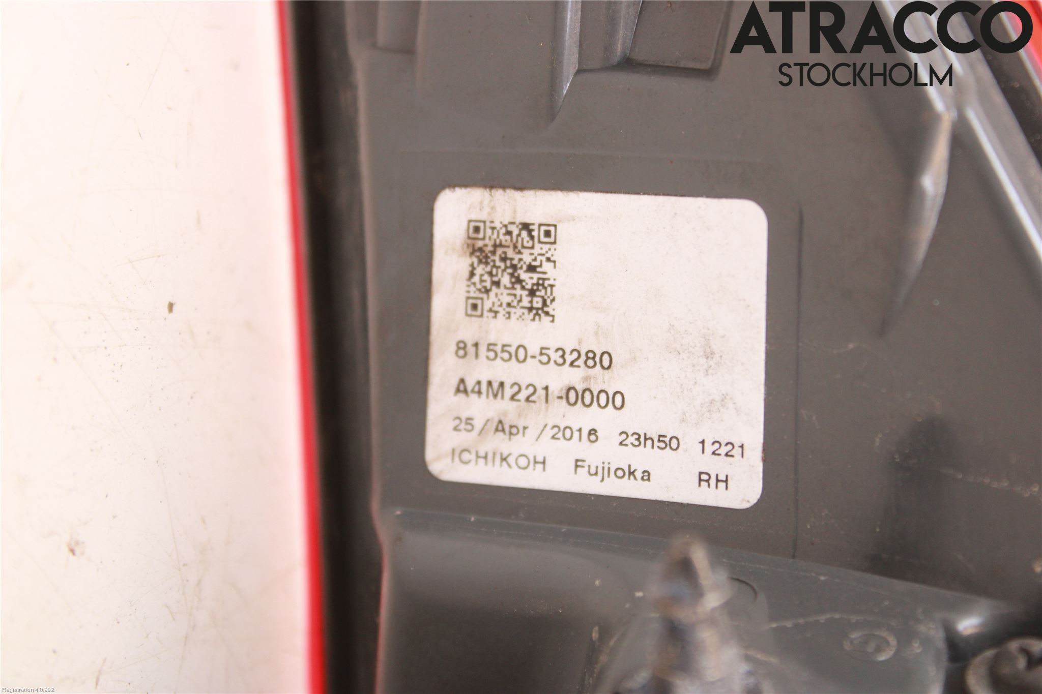 Lexus IS 250/350 14-20 Bakljus Höger