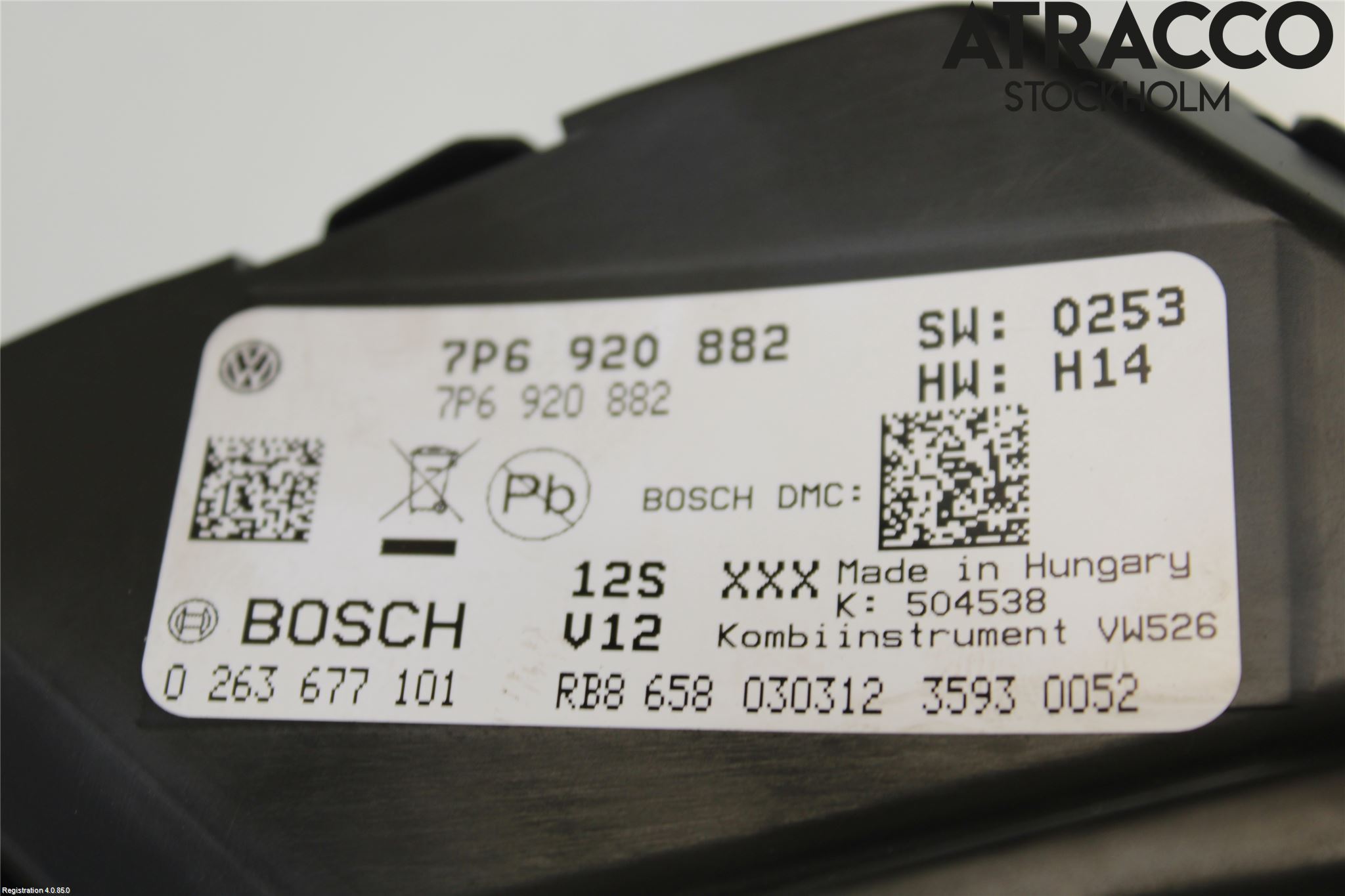 Volkswagen VW TOUAREG 7P 11-18 Instrument Komb
