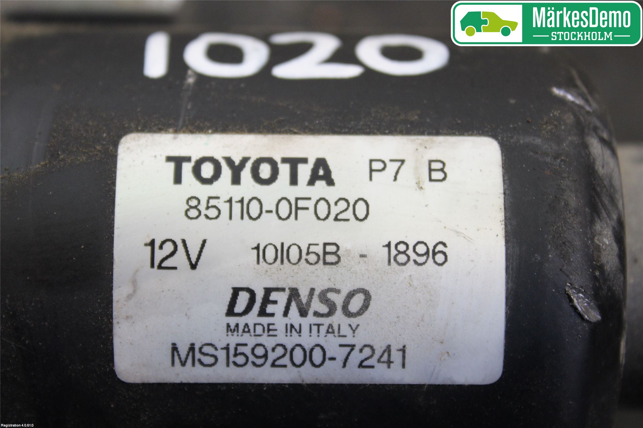 Toyota COROLLA VERSO 08-09 Torkarmotor Vindruta