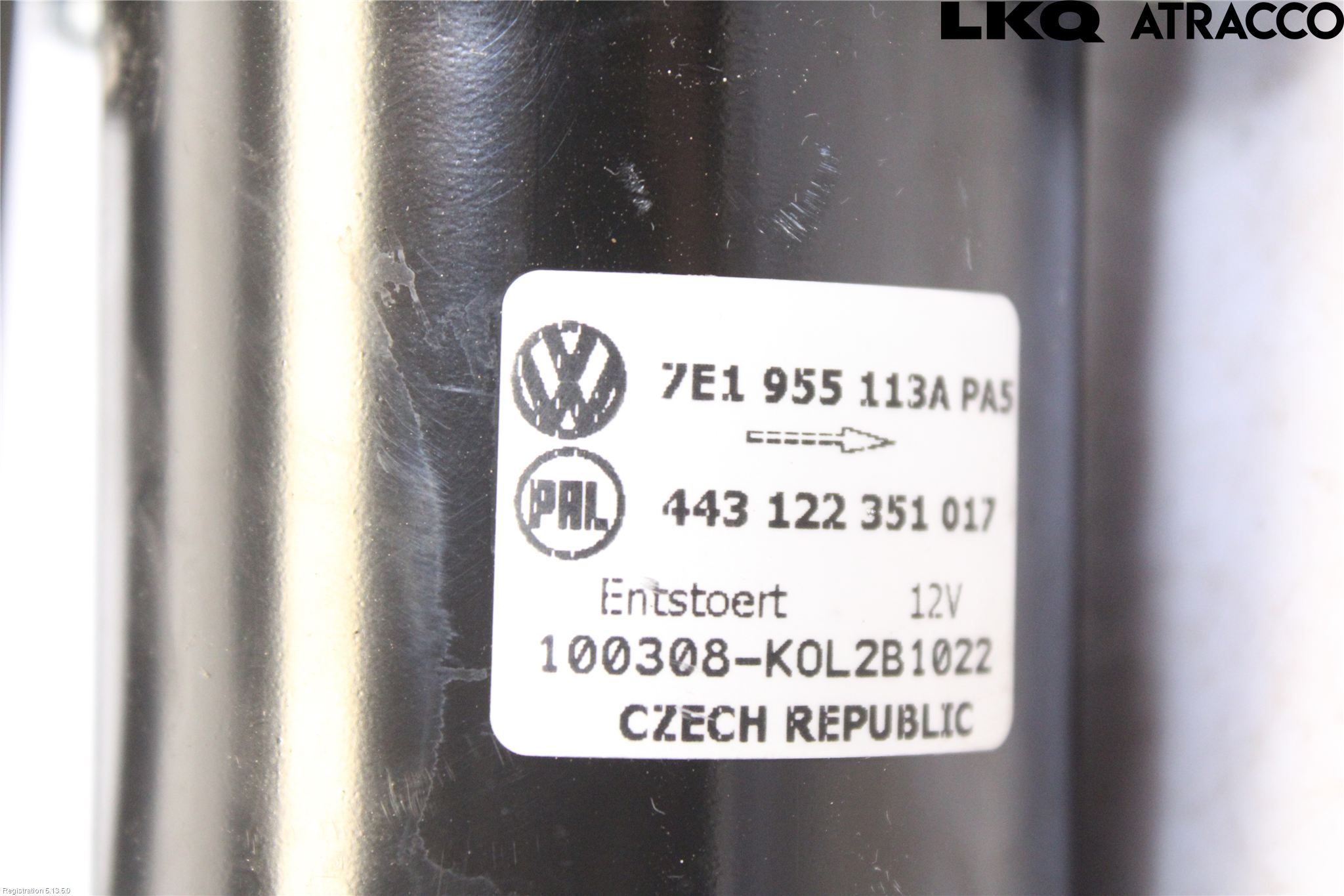Volkswagen VW TRANSP/CARAVELLE (T5) 04-15 Torkarmotor Vindruta