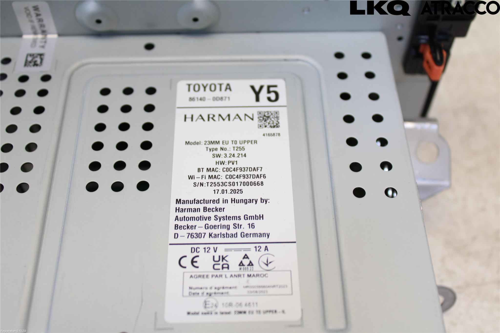 Toyota YARIS XP21 20- Cd Radio - Multimediapanel