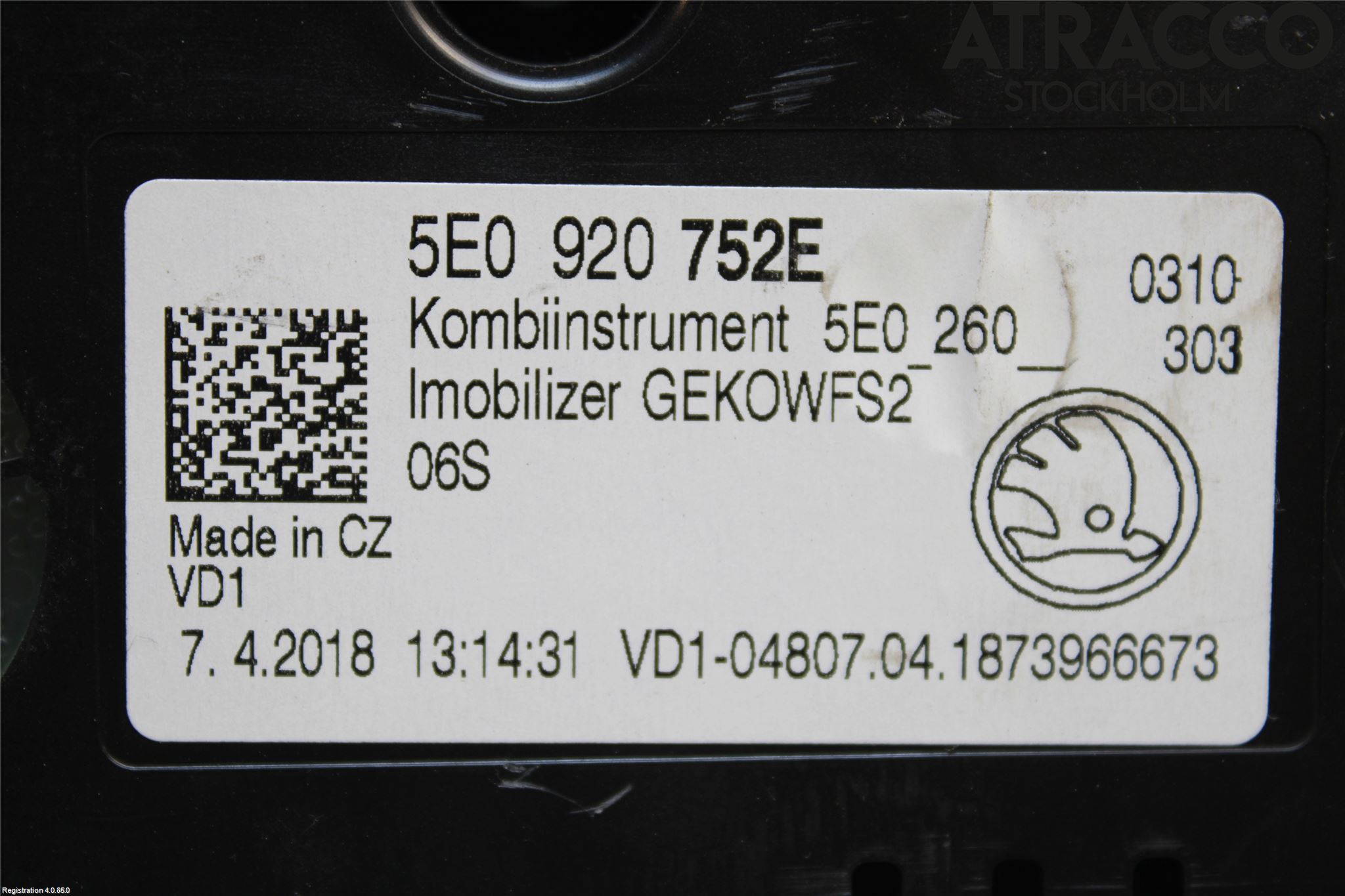 Skoda OCTAVIA (5E) 13-20 Instrument Komb