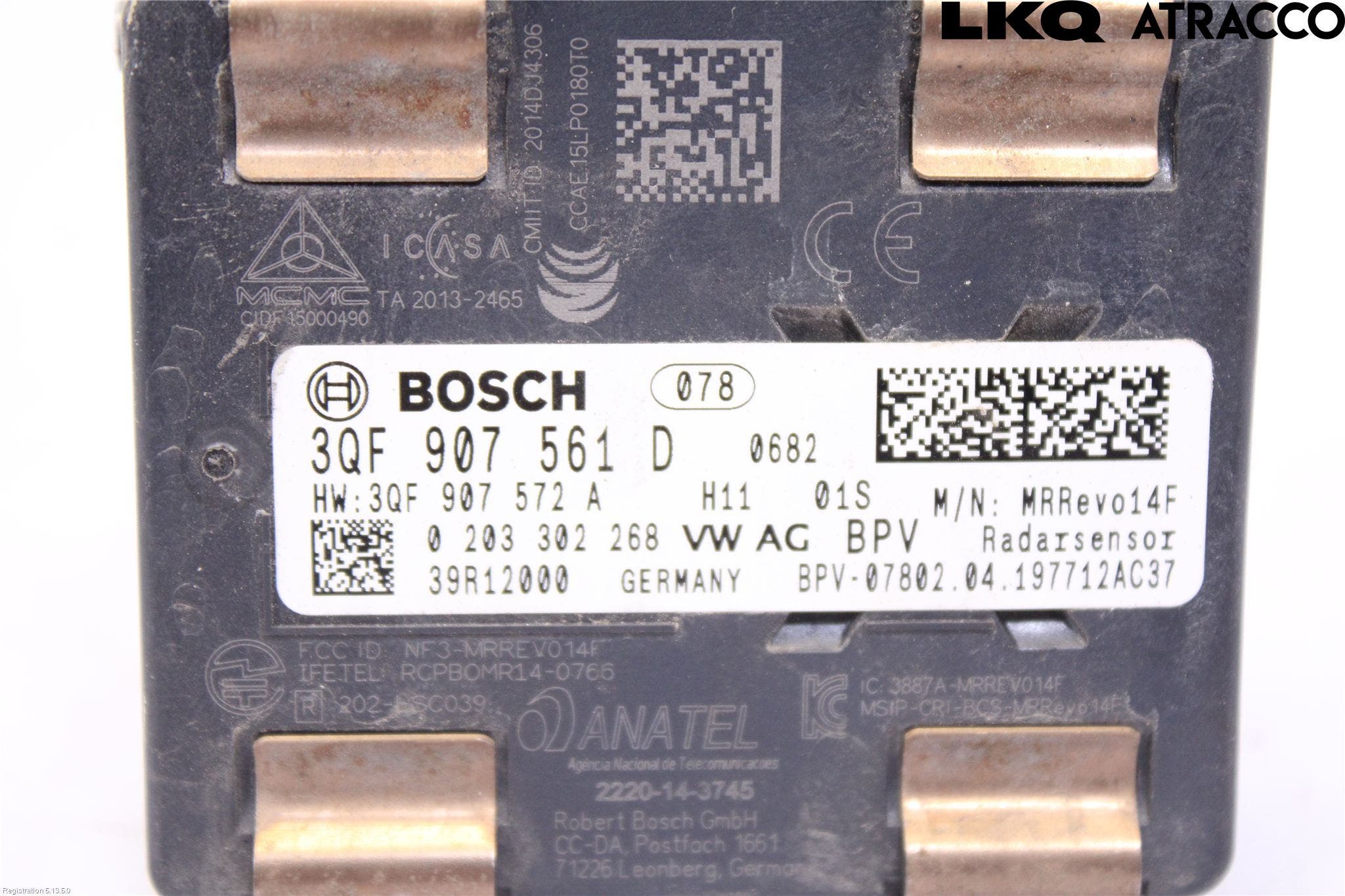Volkswagen VW GOLF / E-GOLF VII 13-20 Sensor Adaptiv Farthållare