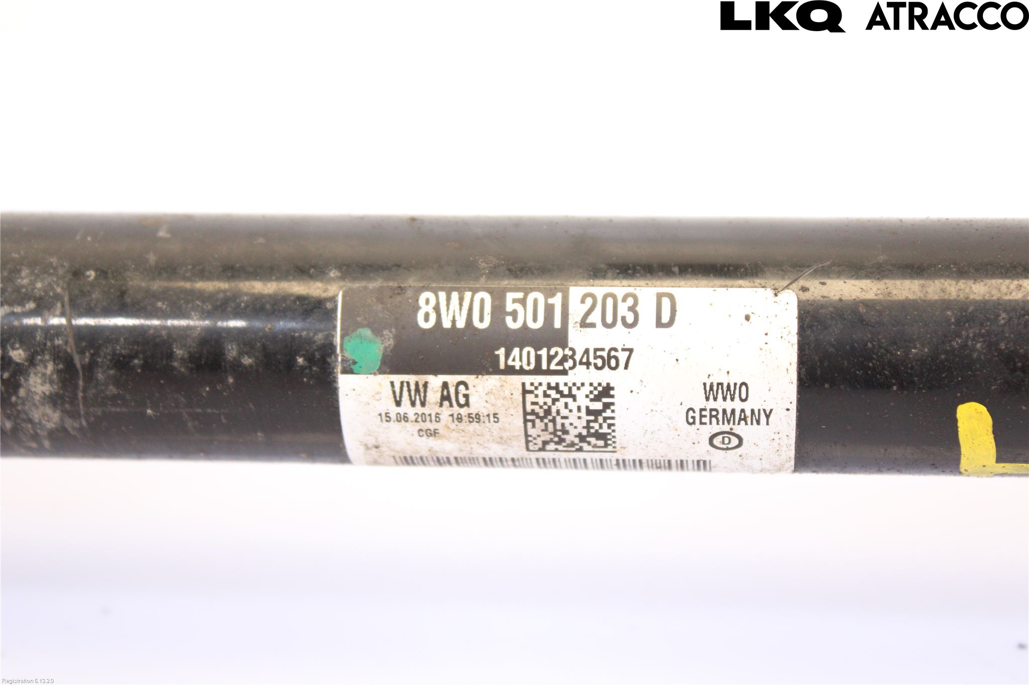 Audi A4/S4 B9 16-19 Drivaxel Bak Höger
