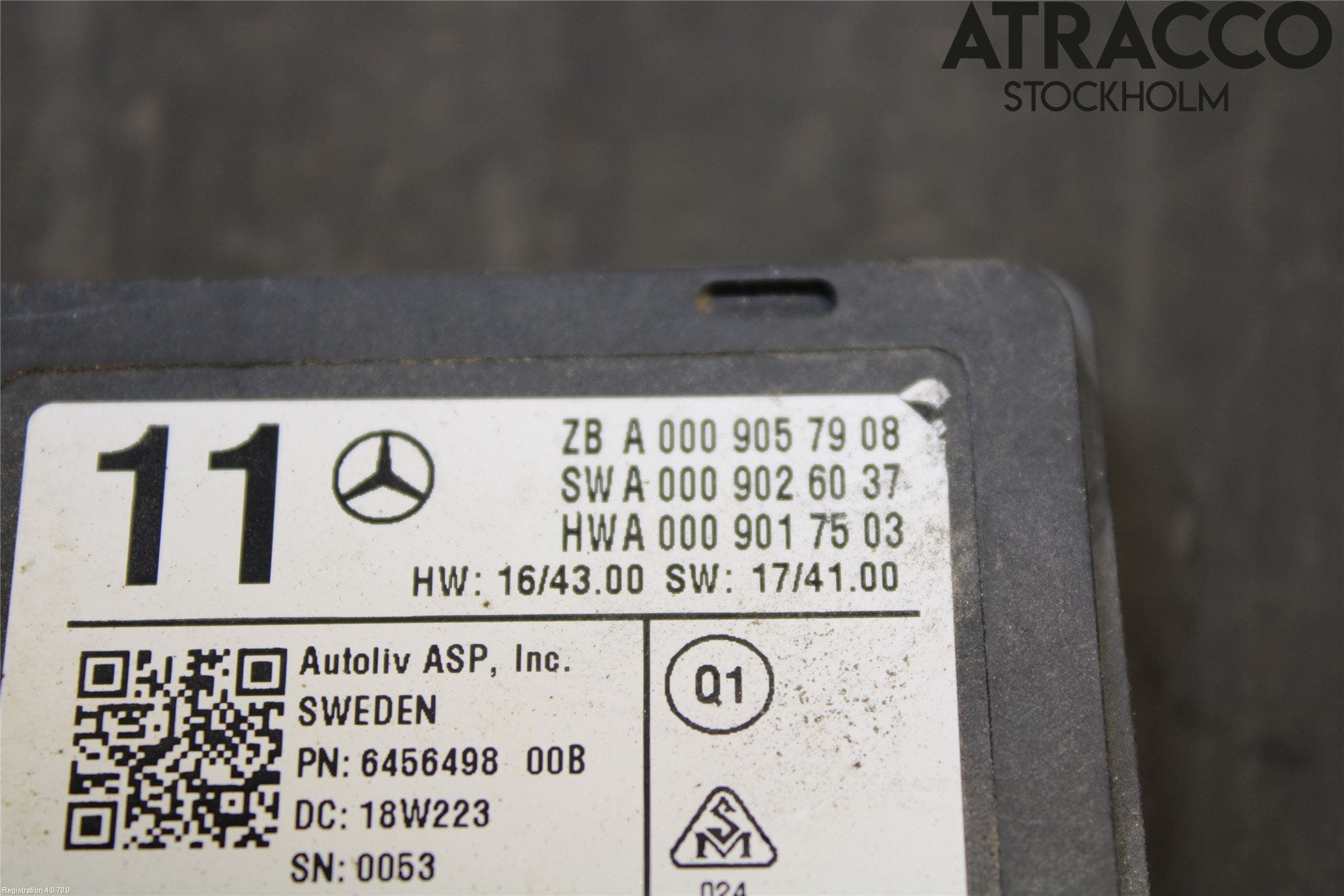 Mercedes-Benz MB E-KLASS (W213) 16-23 Sensor Aktivt Kollisionsskydd