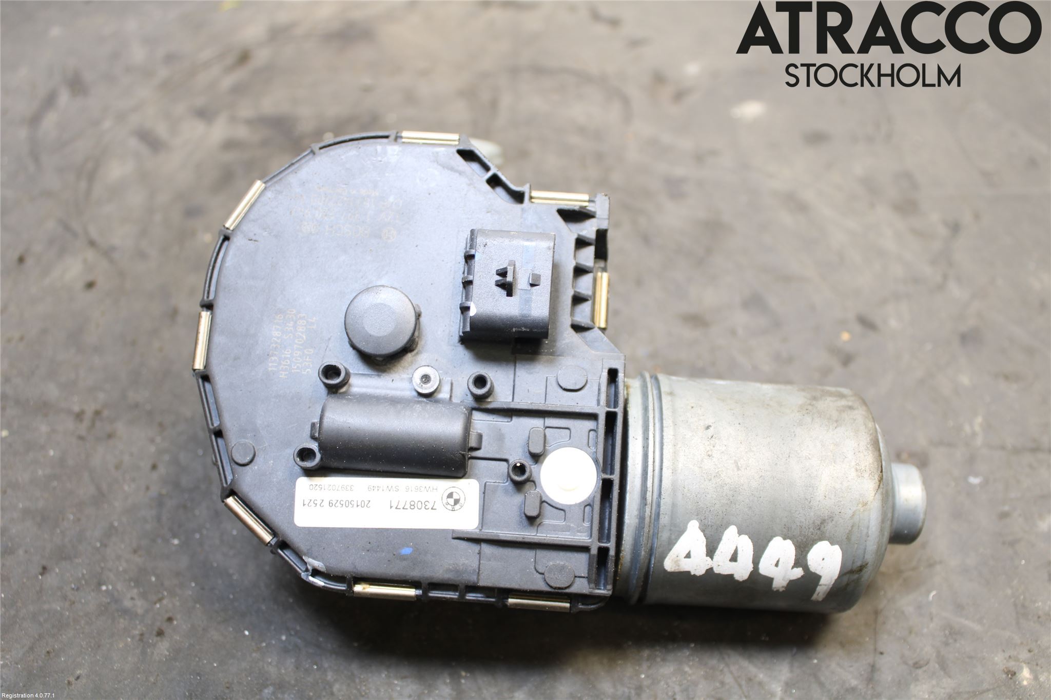 BMW 5 F10/F11/F18 09-17 Torkarmotor Vindruta