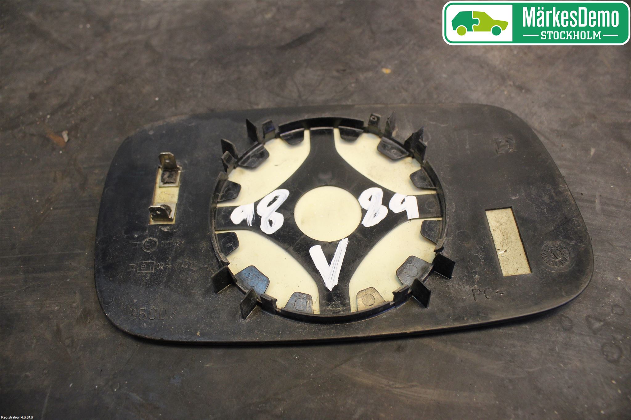 Saab 900      94-98 Spegelglas Vä