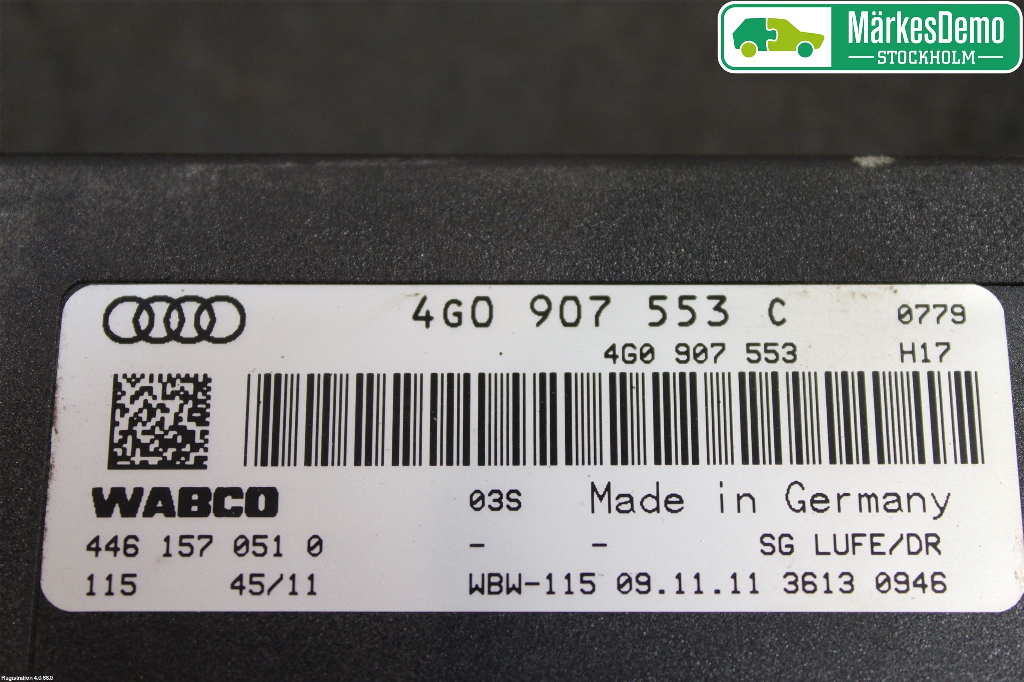 Audi A6/S6 4G 11-18 Styrenhet Fjädring