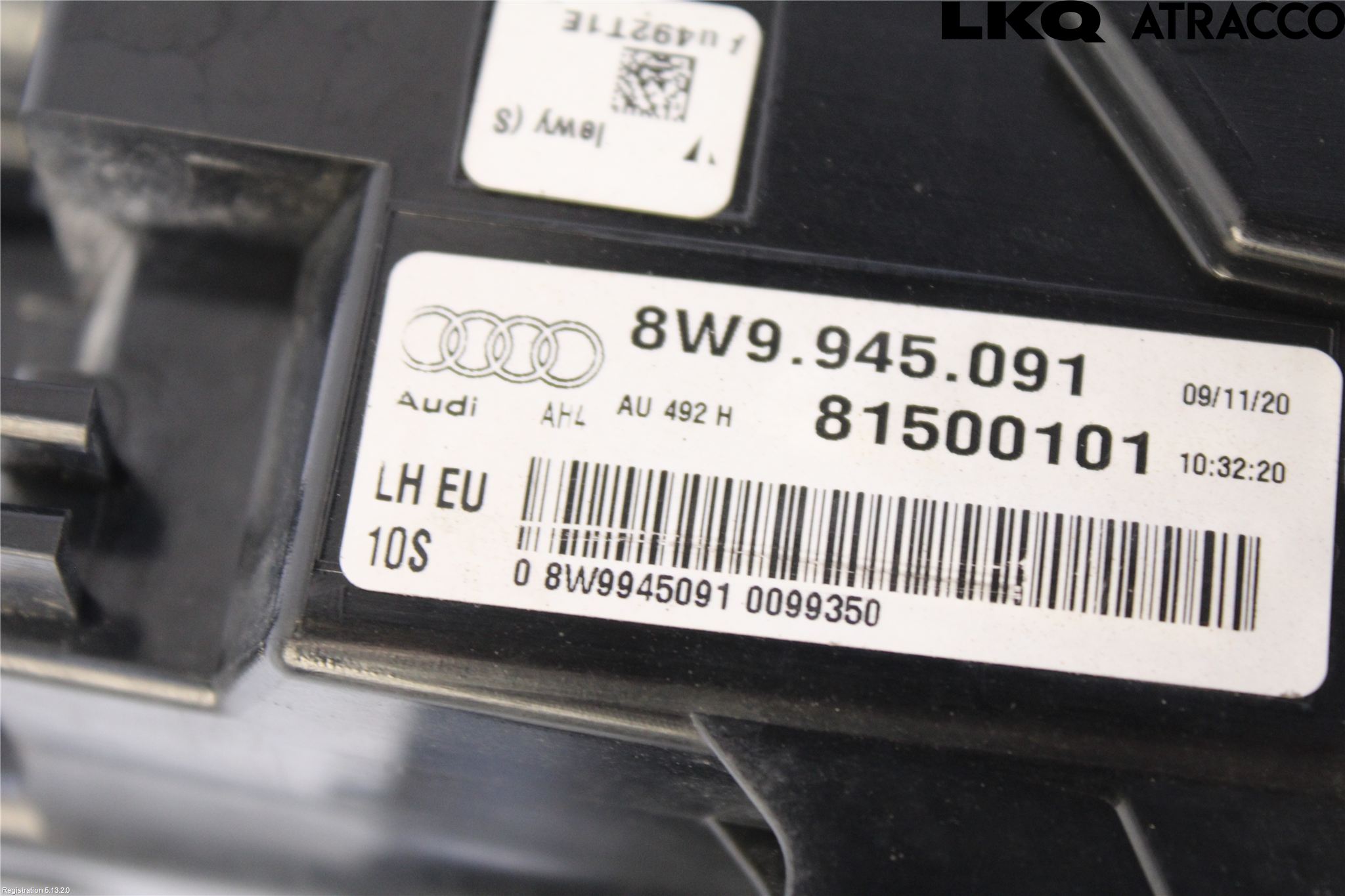 Audi A4/S4 B9 16-19 Bakljus Vänster