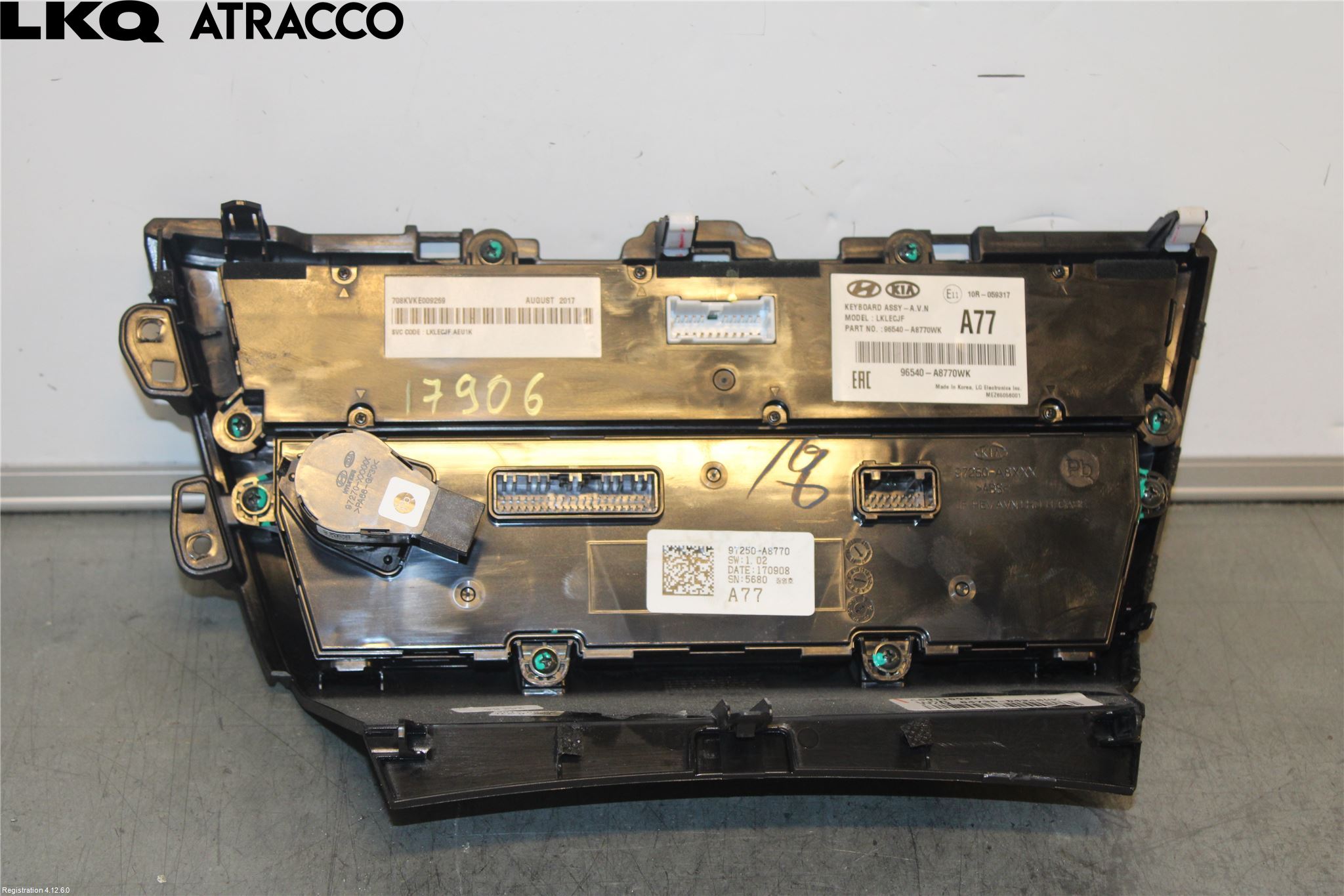 Kia OPTIMA 16-20 Ac Styrenhet Ac Manöveren