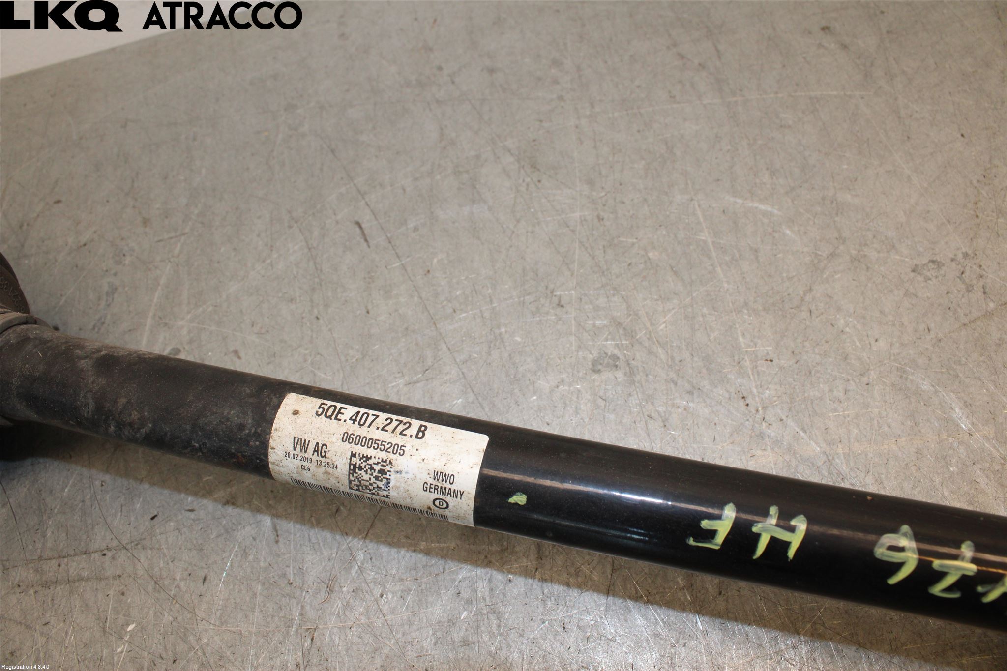 Volkswagen VW GOLF / E-GOLF VII 13-20 Drivaxel Fram Höger