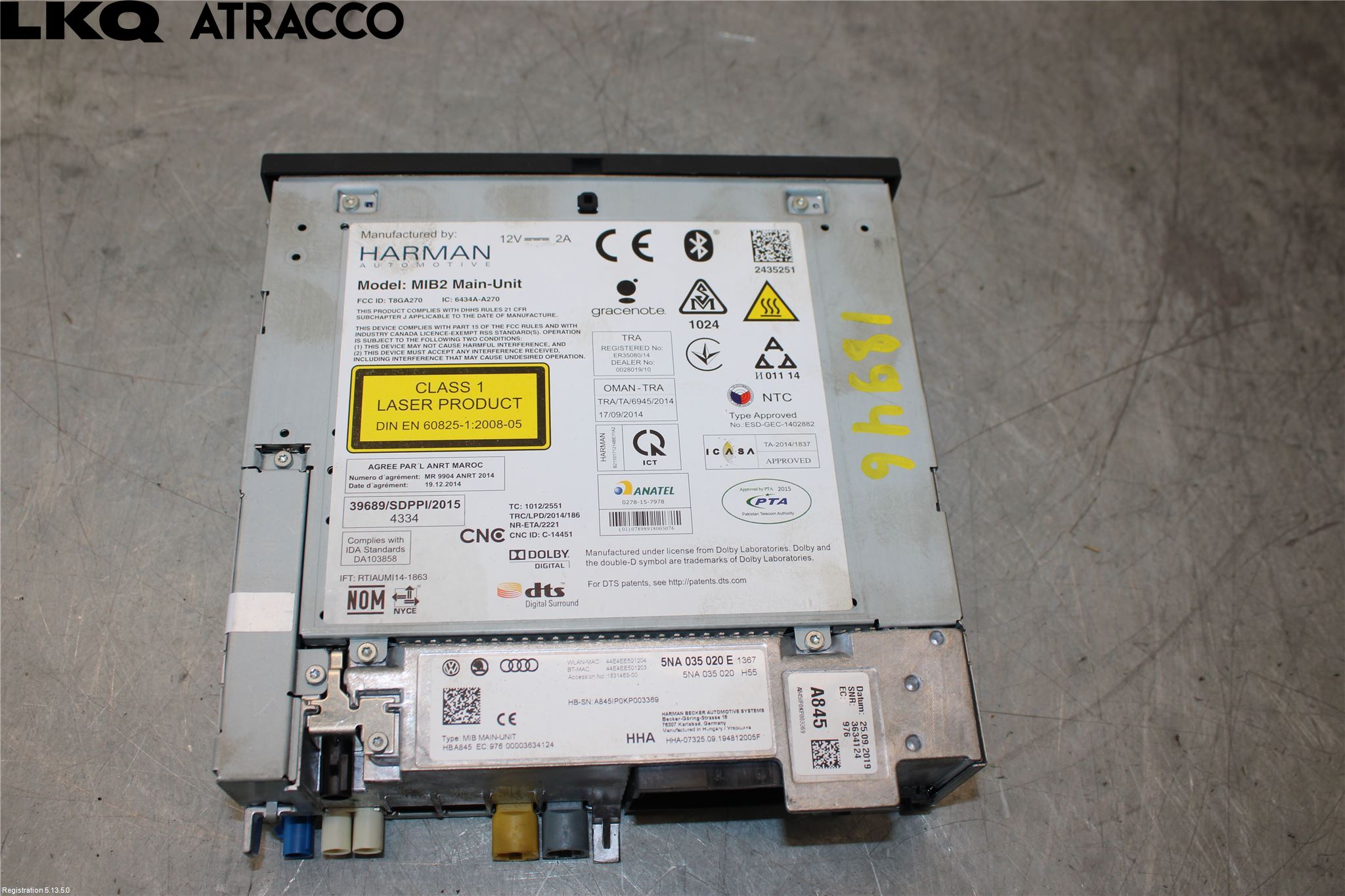 Volkswagen VW GOLF / E-GOLF VII 13-20 Radio