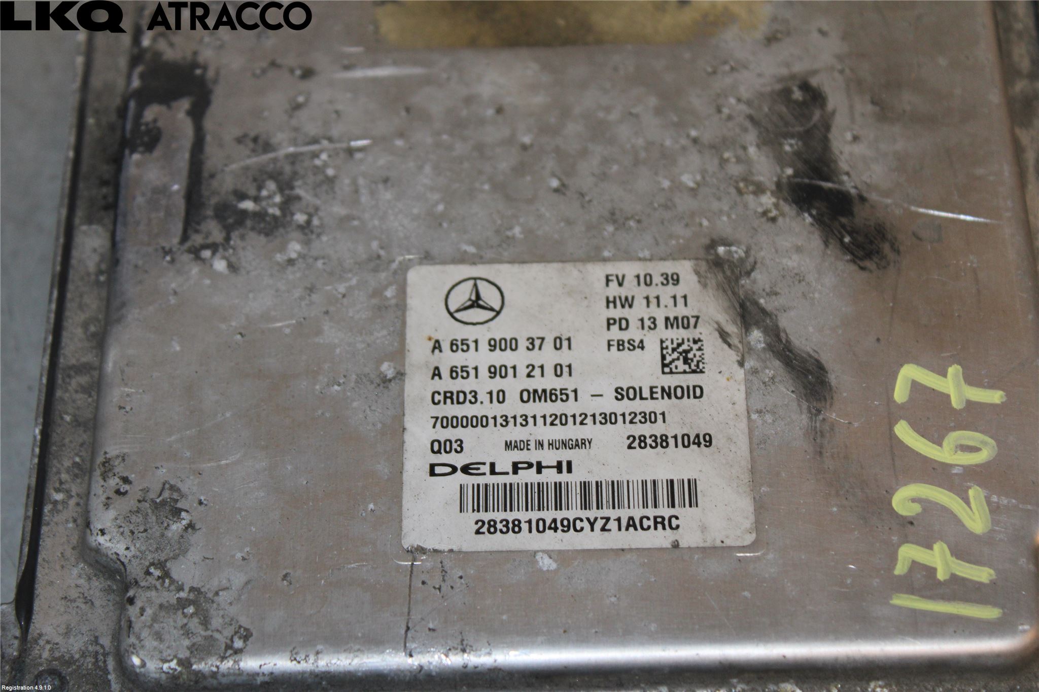 Mercedes-Benz MB E-KLASS (W212) 09-16 Styrenhet Insprut Bensin