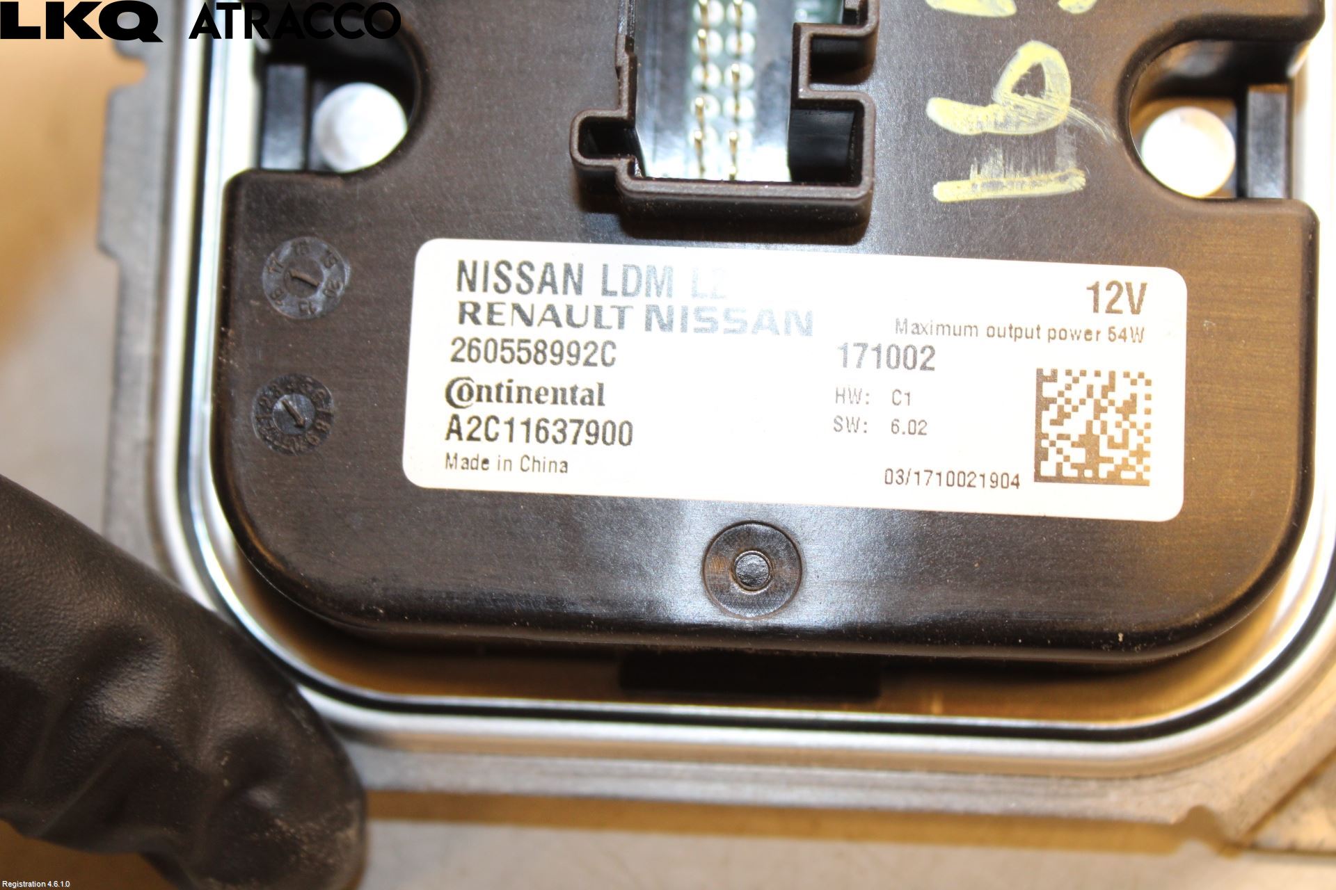Nissan LEAF 18- Styrenhet Strålkastare