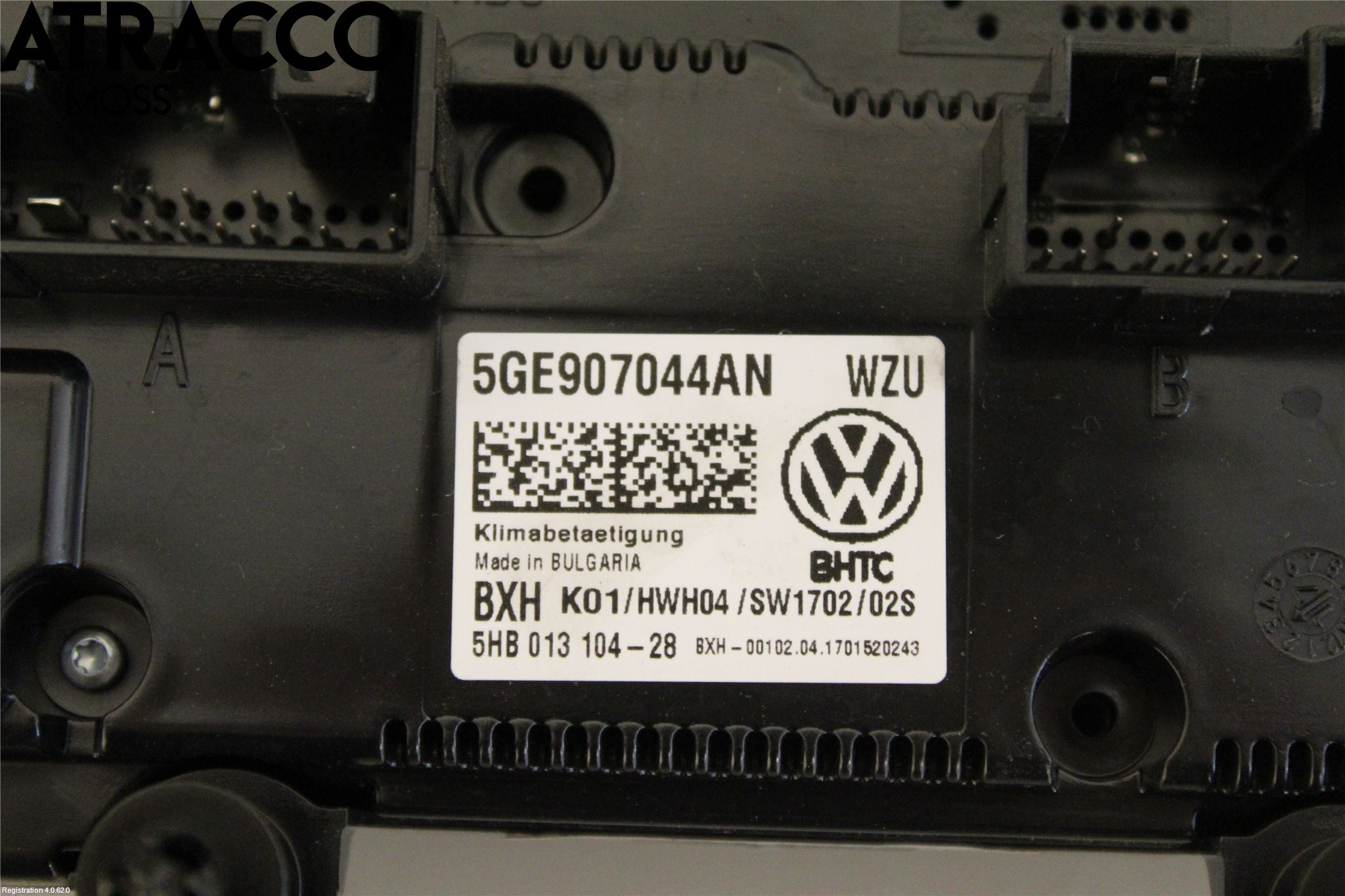 Volkswagen VW GOLF / E-GOLF VII 13-20 Ac Styrenhet Ac Manöveren