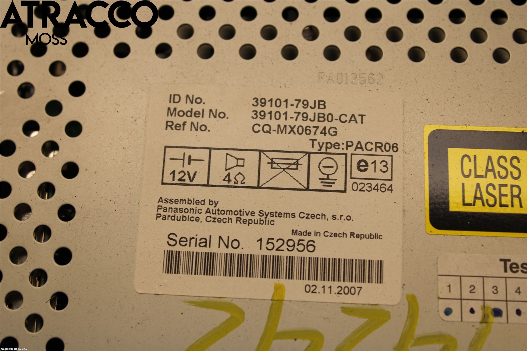 Suzuki SX4 06-09 Cd Radio - Multimediapanel