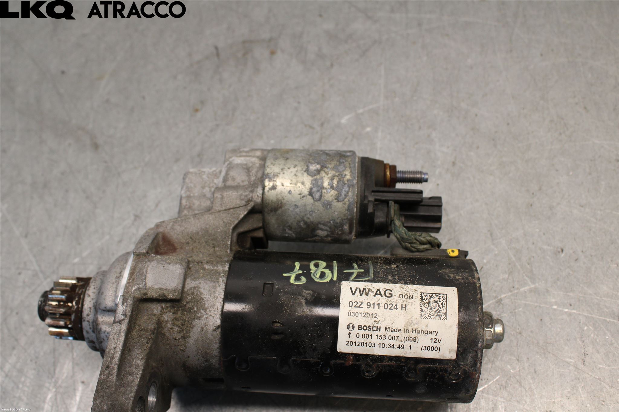Volkswagen VW POLO 10-17 Startmotor Diesel