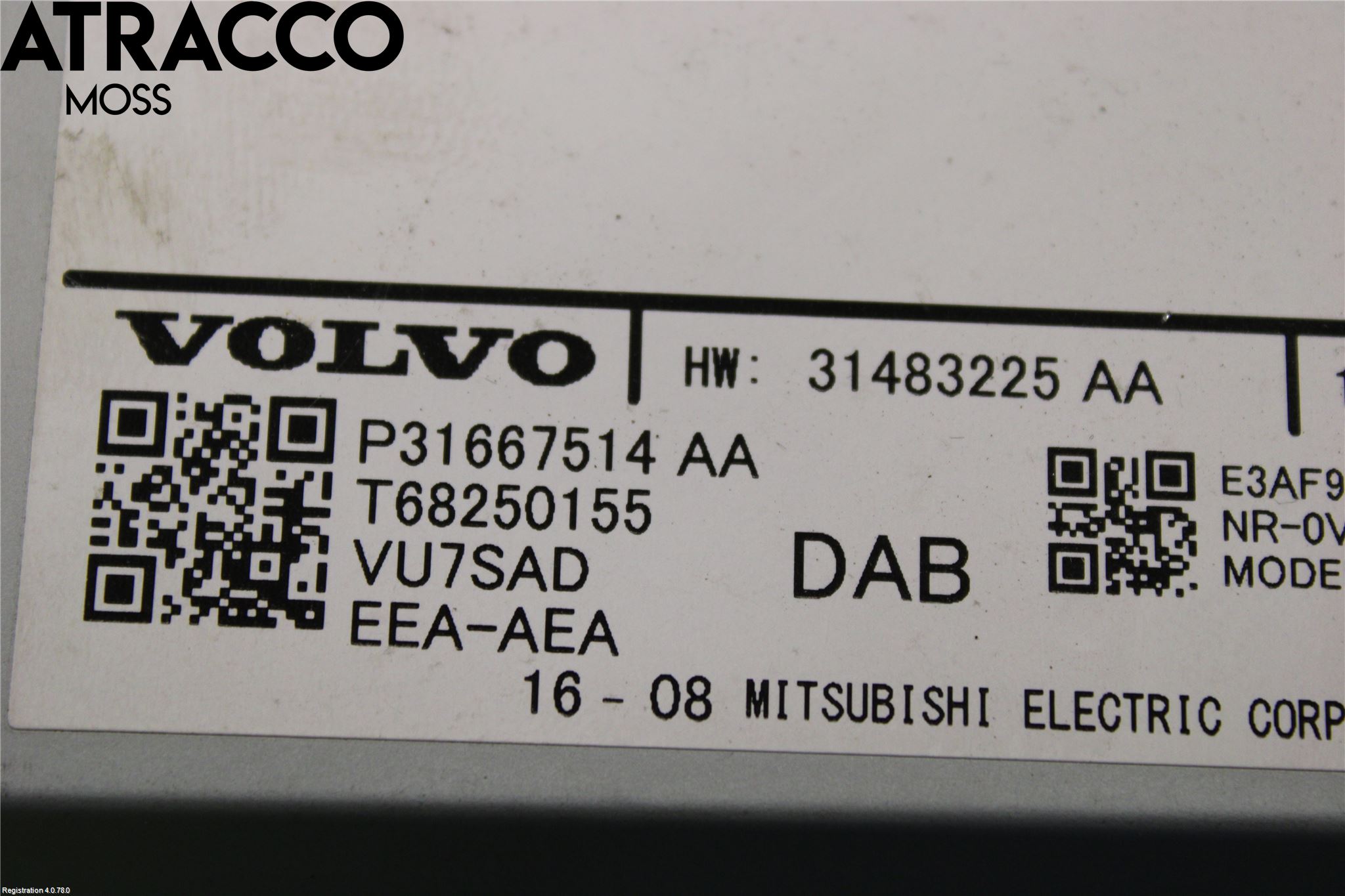 Volvo XC90/RECHARGE 16- Cd Radio - Multimediapanel
