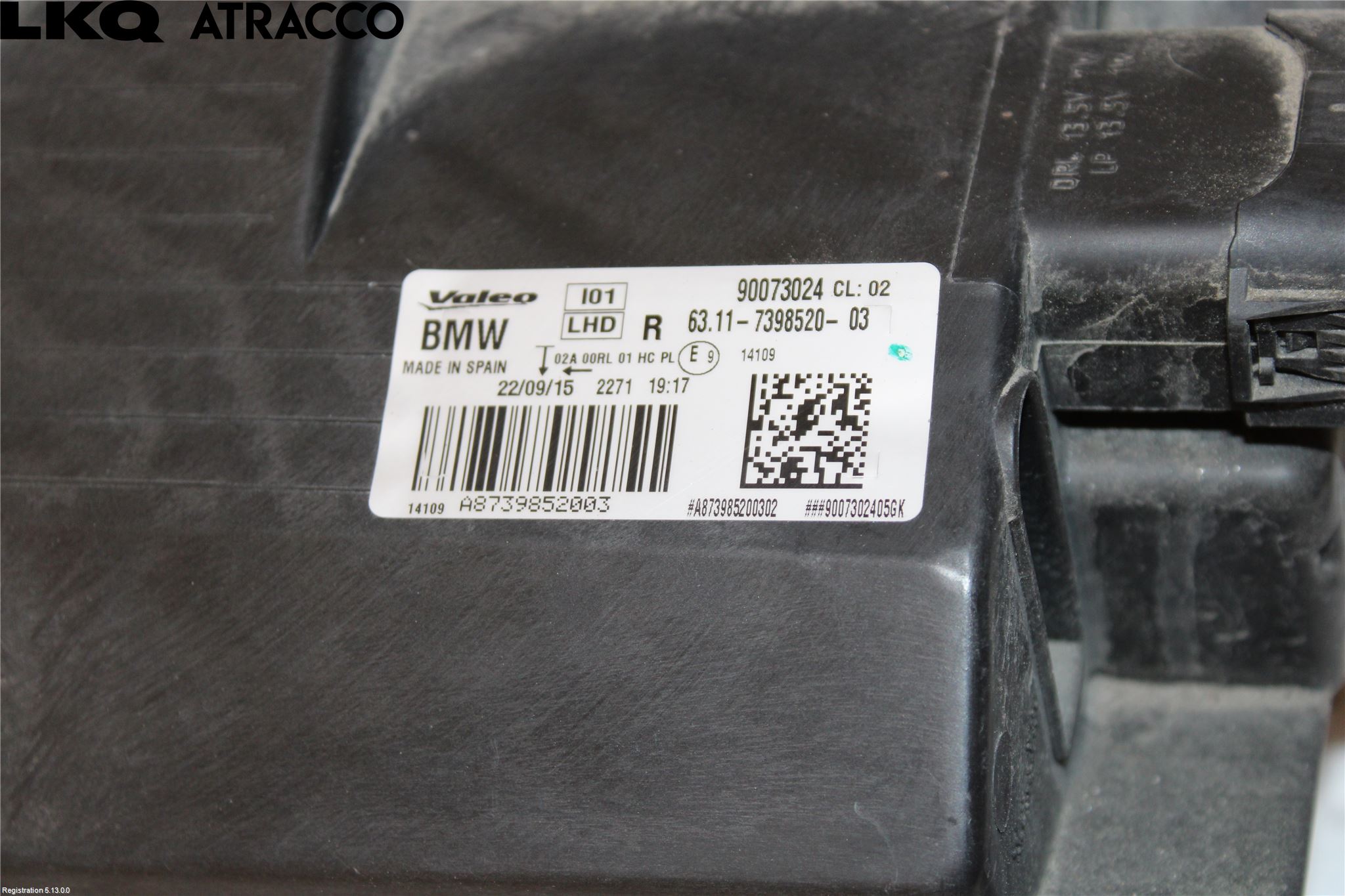 BMW i3 I01 13-22 Strålkastare Höger