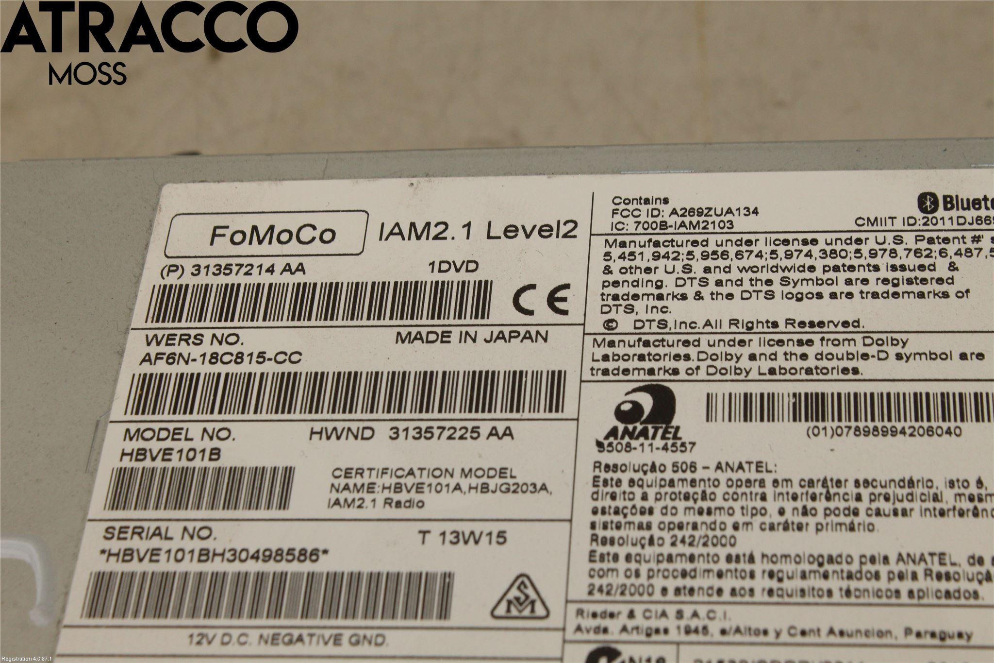 Volvo V60 14-18 Radio