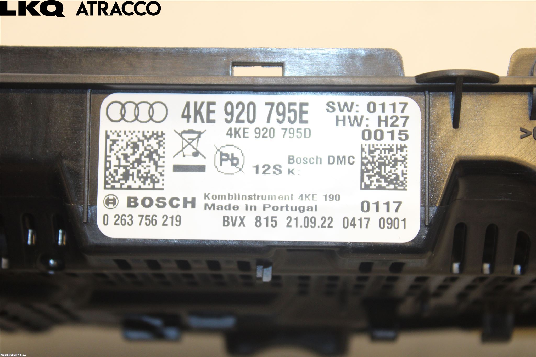 Audi E-TRON, S GE 19- Instrument Komb