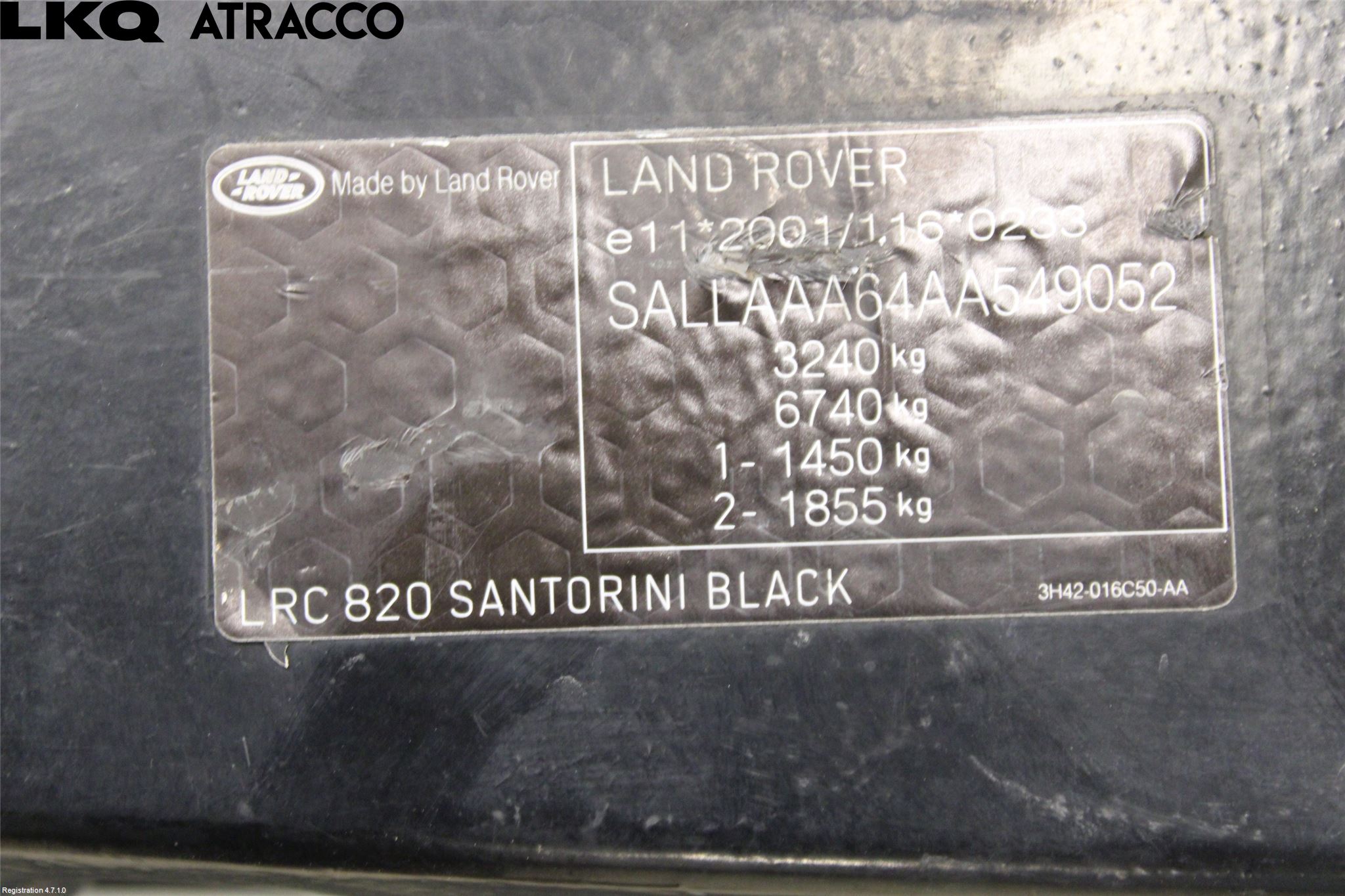 Landrover LAND ROVER DISCOVERY 3 05-09 Frontplåt