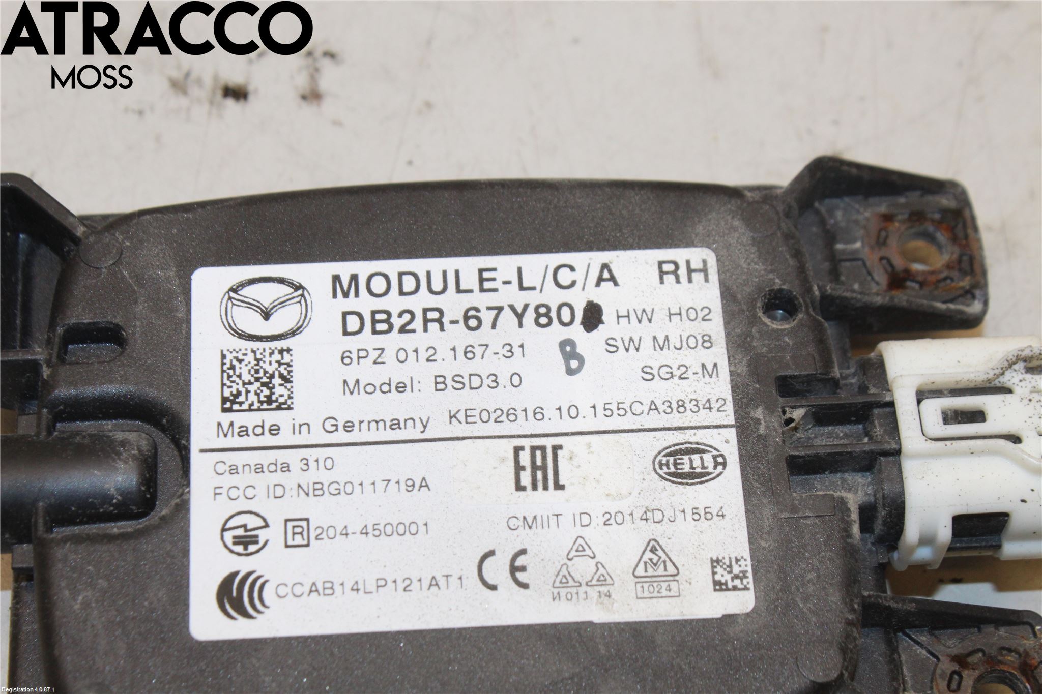Mazda CX-3 Sensor Aktivt Kollisionsskydd