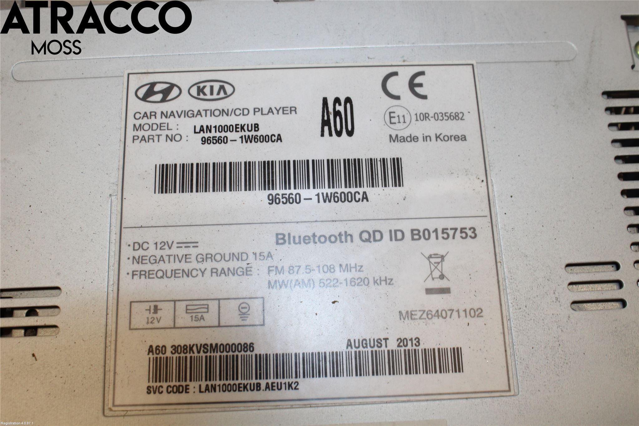 Kia RIO 12-16 Radio