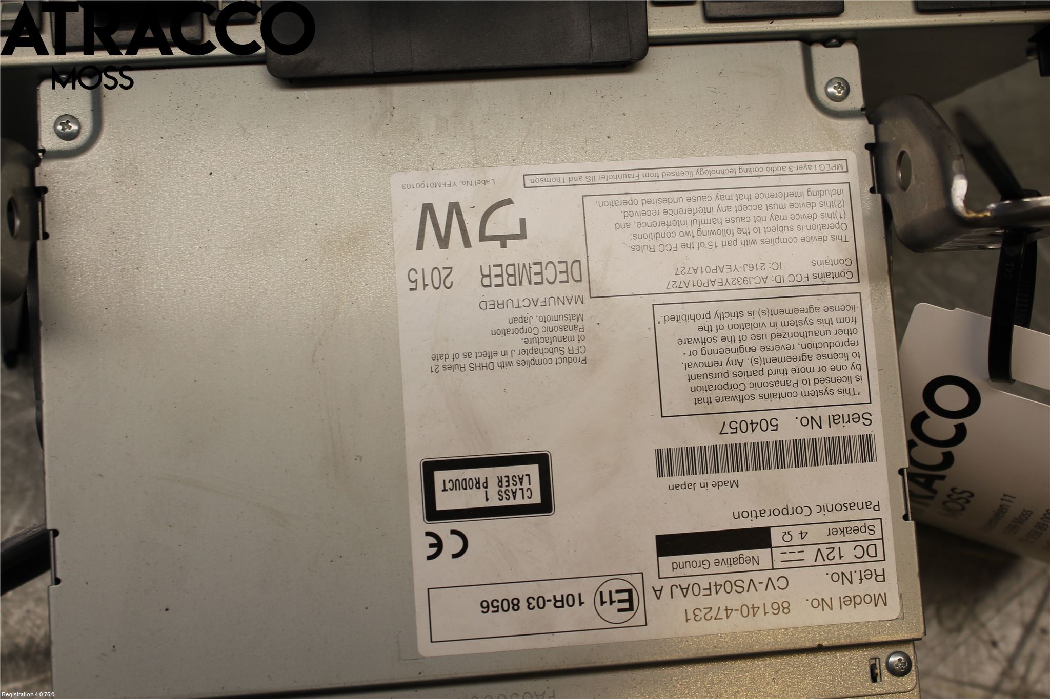 Toyota PRIUS+ ZVW40 12-20 Cd Radio - Multimediapanel