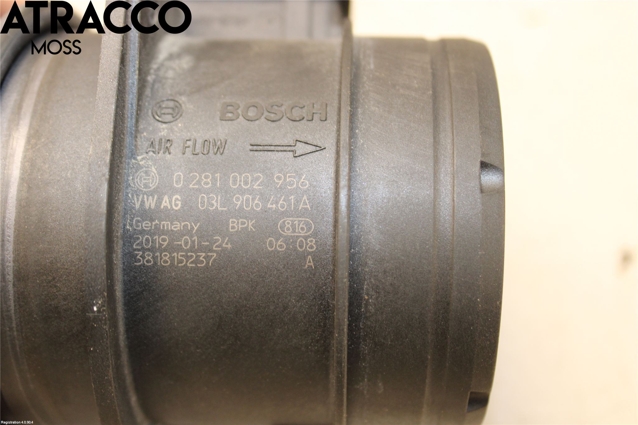 Volkswagen VW CADDY 16-20 Injluftmängdmätare